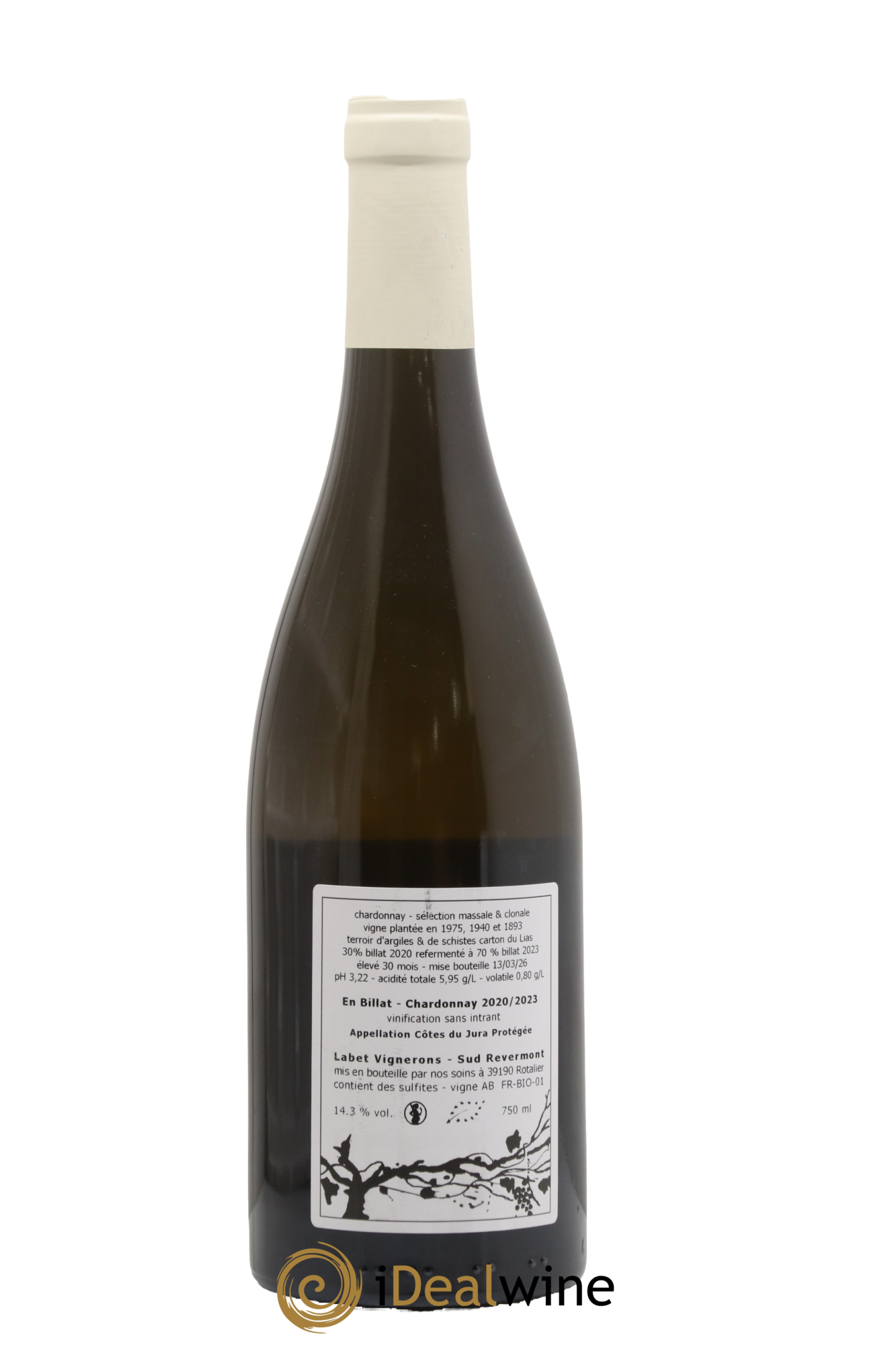 Côtes du Jura Chardonnay En Billat Labet (Domaine) 2023 - Lot de 1 bouteille - 1