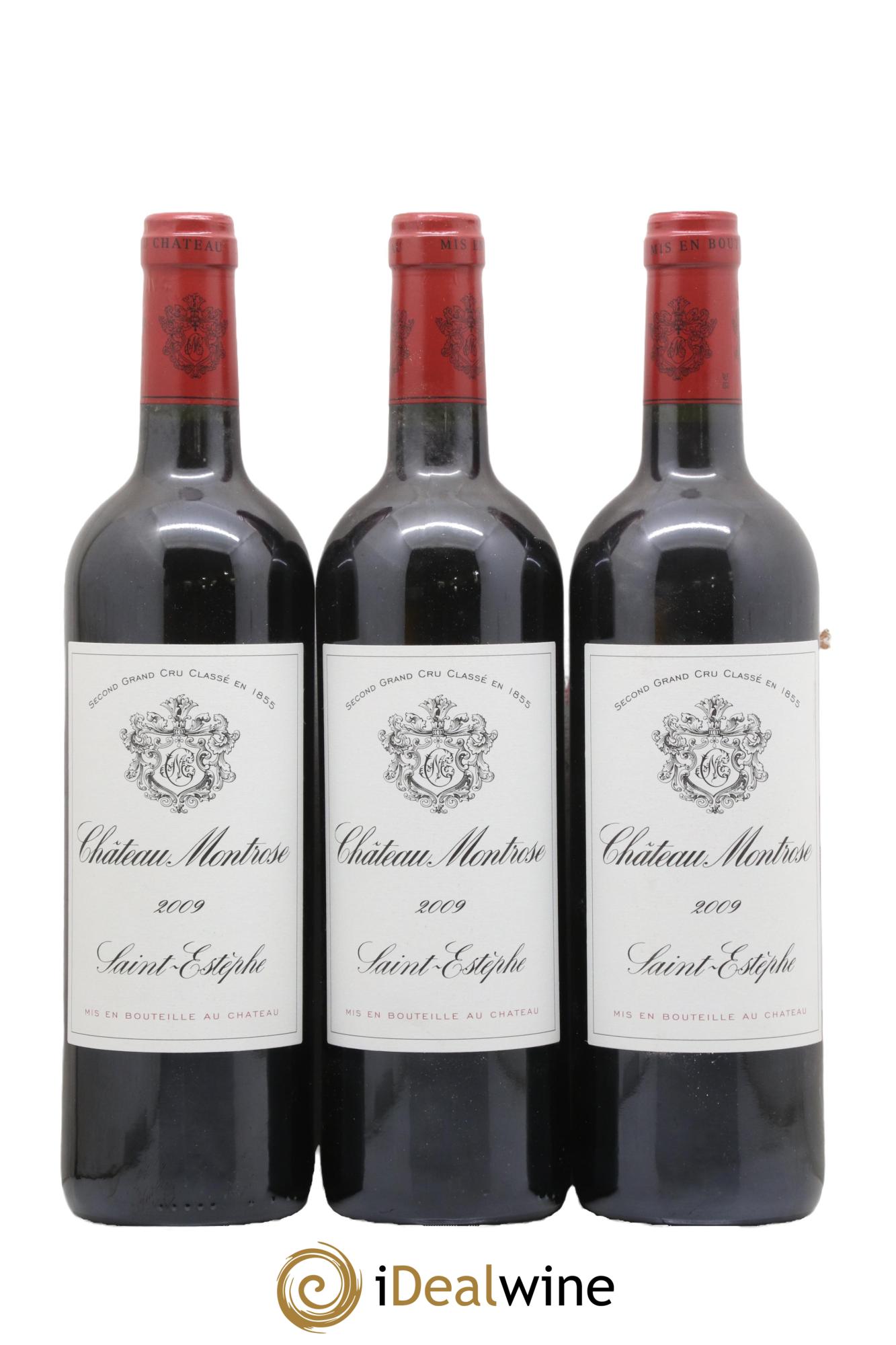 Château Montrose 2ème Grand Cru Classé 2009 - Lot of 3 bottles - 0