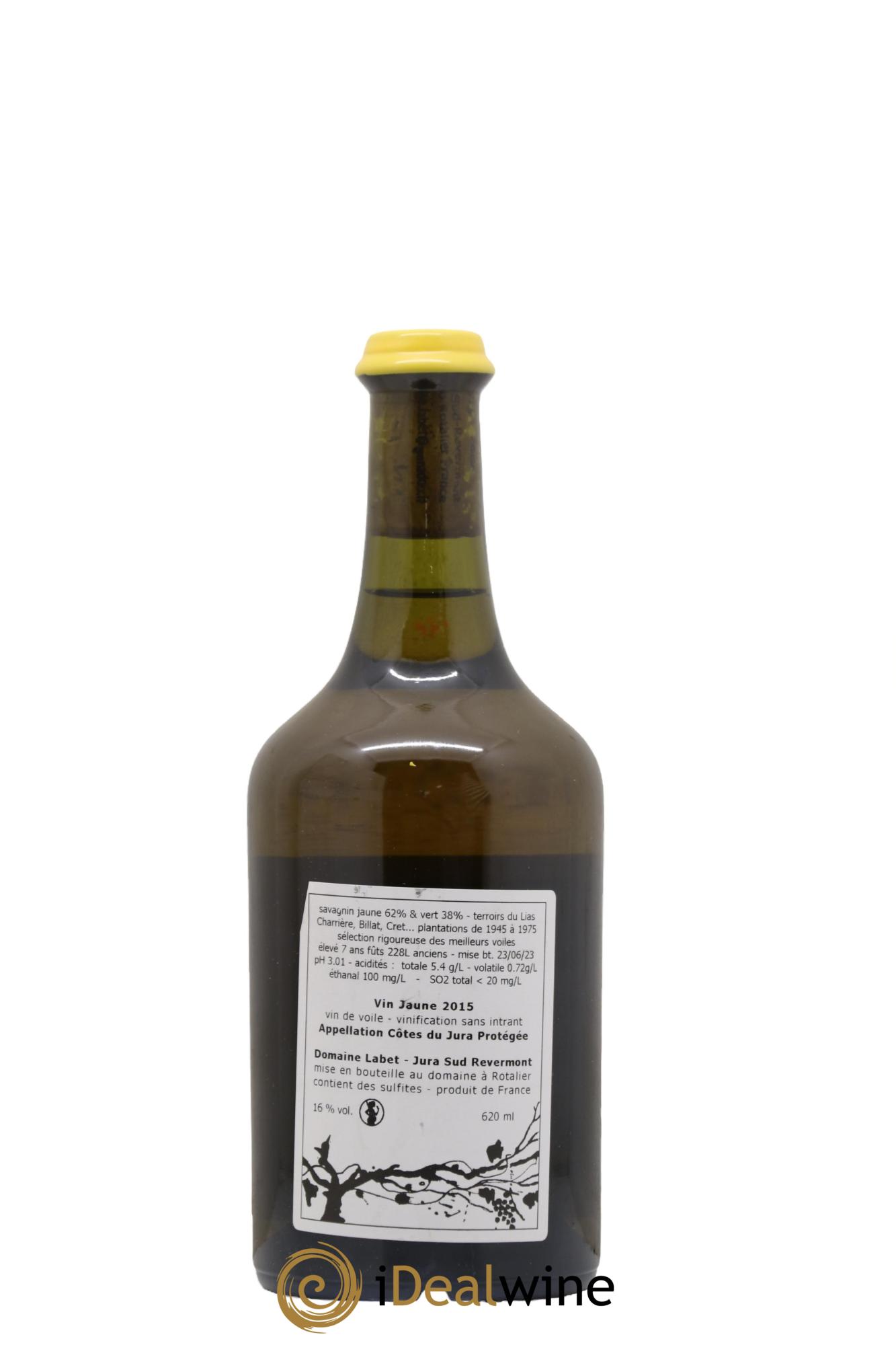 Côtes du Jura Vin Jaune Romain - Julien - Charline Labet 2015 - Lot de 1 clavelin - 1