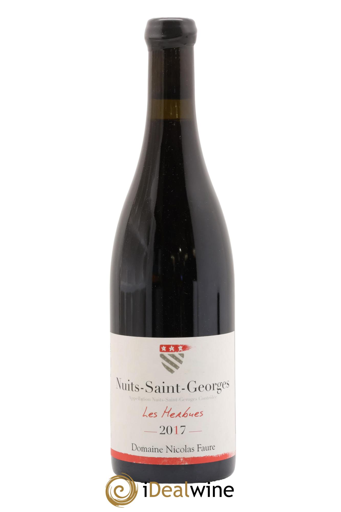 Nuits-Saint-Georges Les Herbues Nicolas Faure 2017 - Lot de 1 bouteille - 0