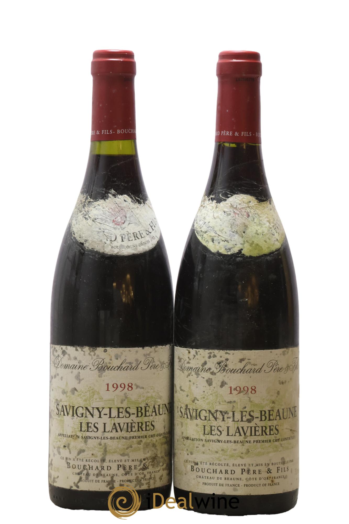 Savigny-lès-Beaune 1er Cru Les Lavières Bouchard Père & Fils 1998 - Lot de 2 bouteilles - 0