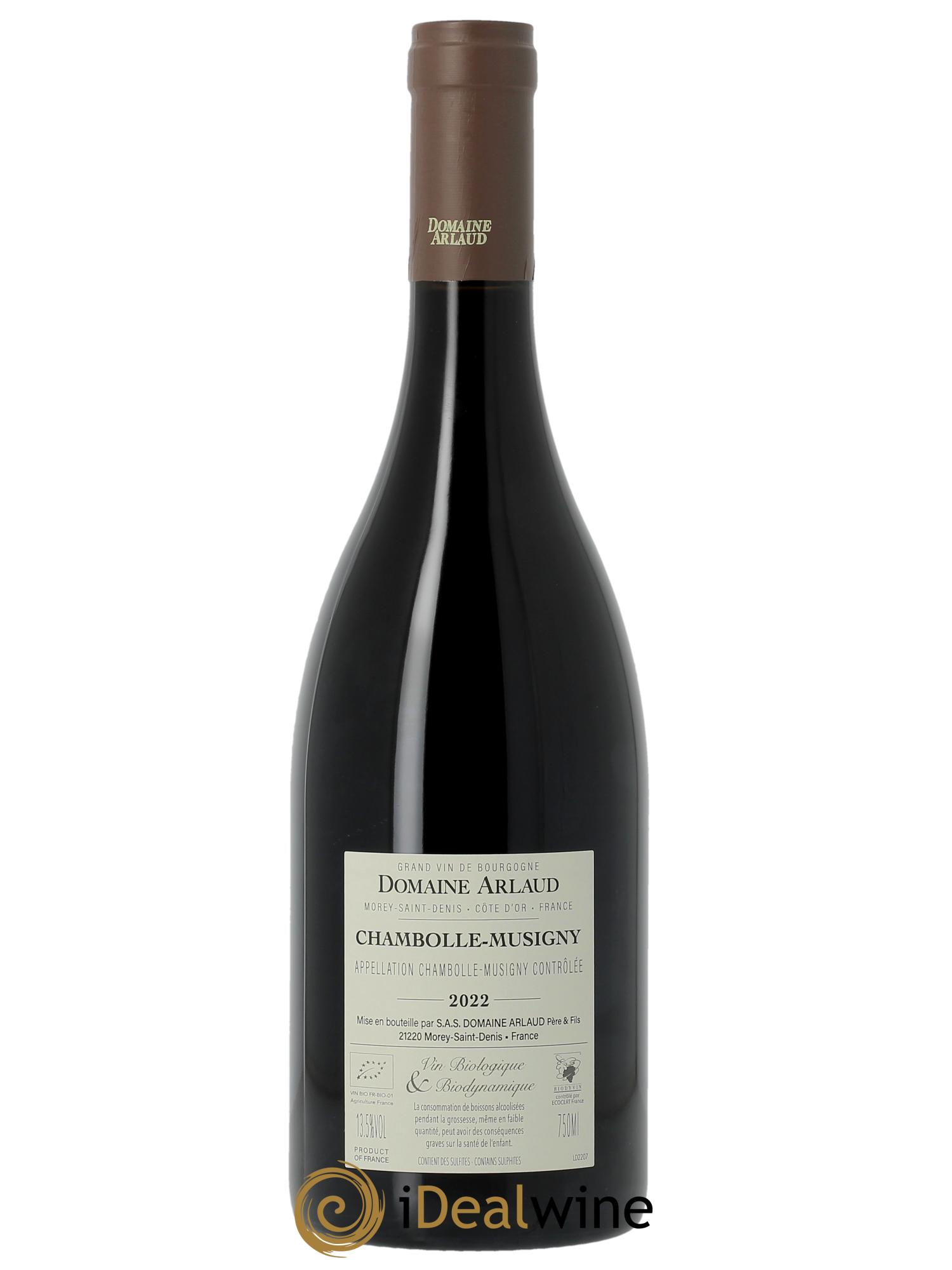Chambolle-Musigny Arlaud 2022 - Lot de 1 bouteille - 1
