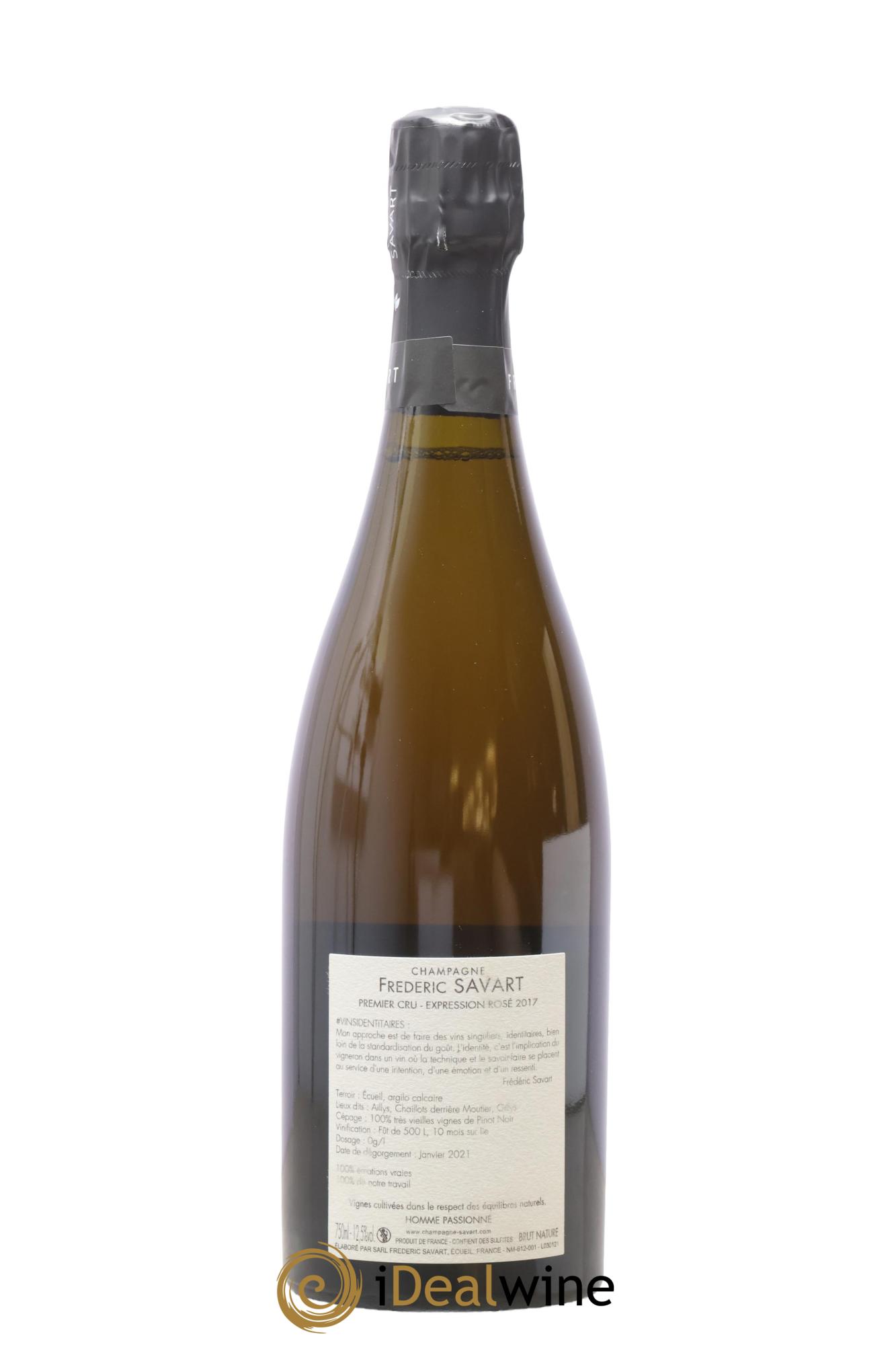 Brut Nature L'Expression Frédéric Savart 2017 - Lot de 1 bouteille - 1