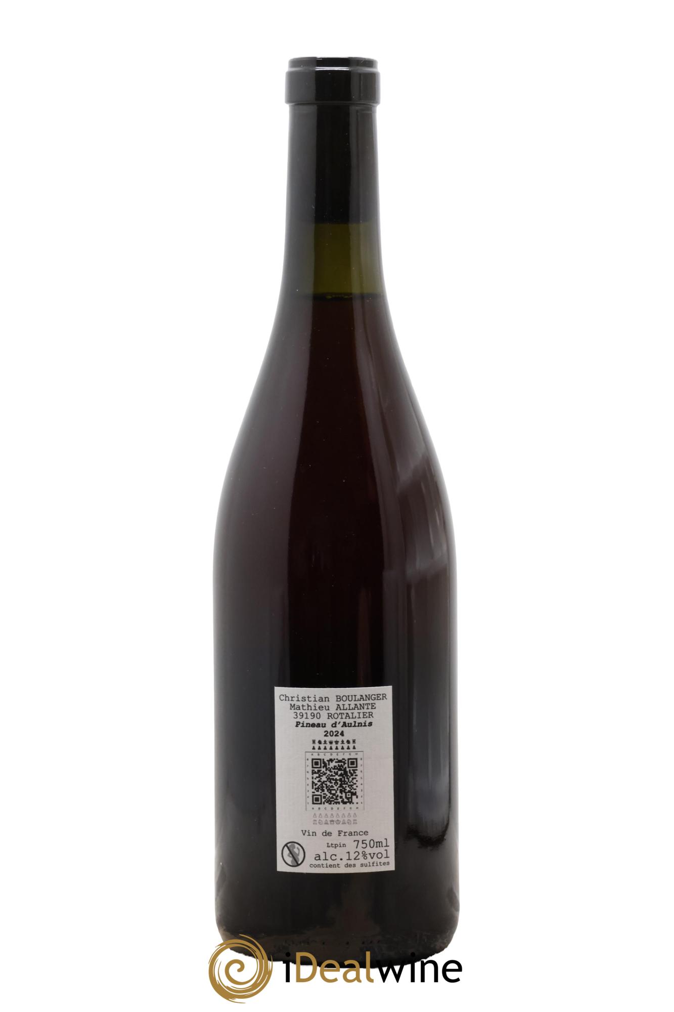 Vin de France Pineau d'Aunis Allante Boulanger 2024 - Lot of 1 bottle - 1