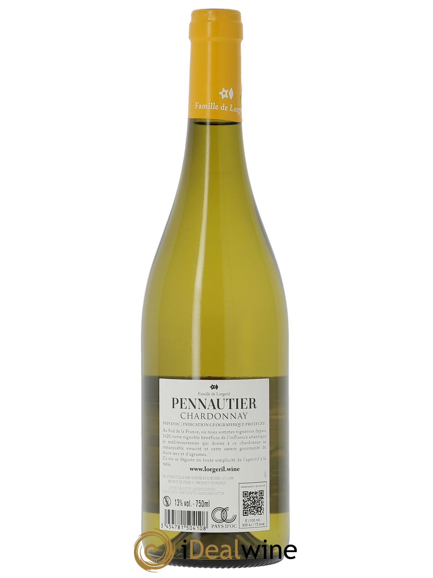 IGP Pays d'Oc Terroirs d'Altitude - Chardonnay Marquis de Pennautier  2024 - Lot de 1 bouteille - 1