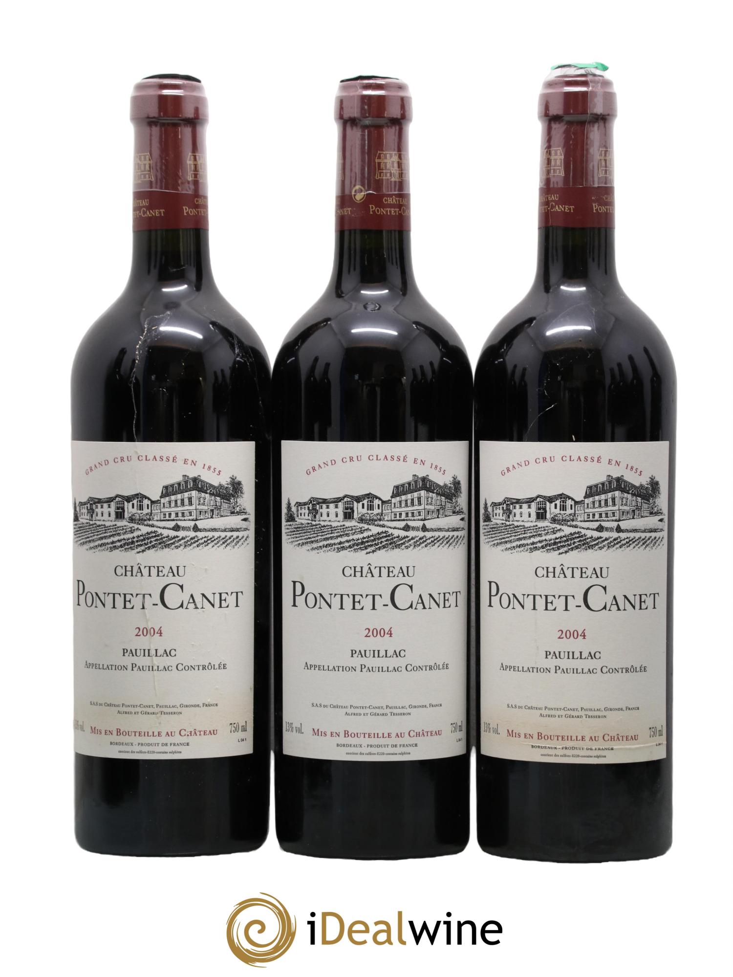 Château Pontet Canet 5ème Grand Cru Classé 2004 - Lot de 12 bouteilles - 2