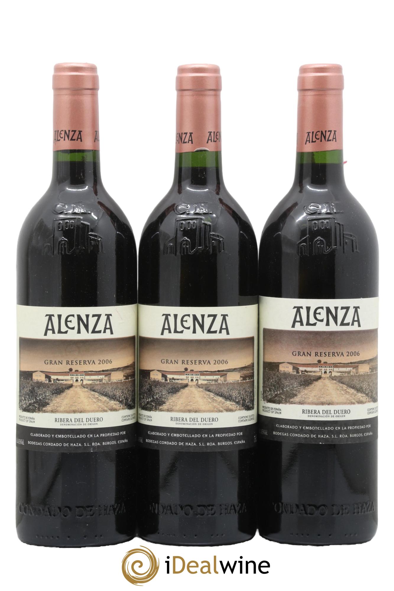 Ribera Del Duero DO Gran Reserva Alenza 2006 - Lot de 3 bouteilles - 0