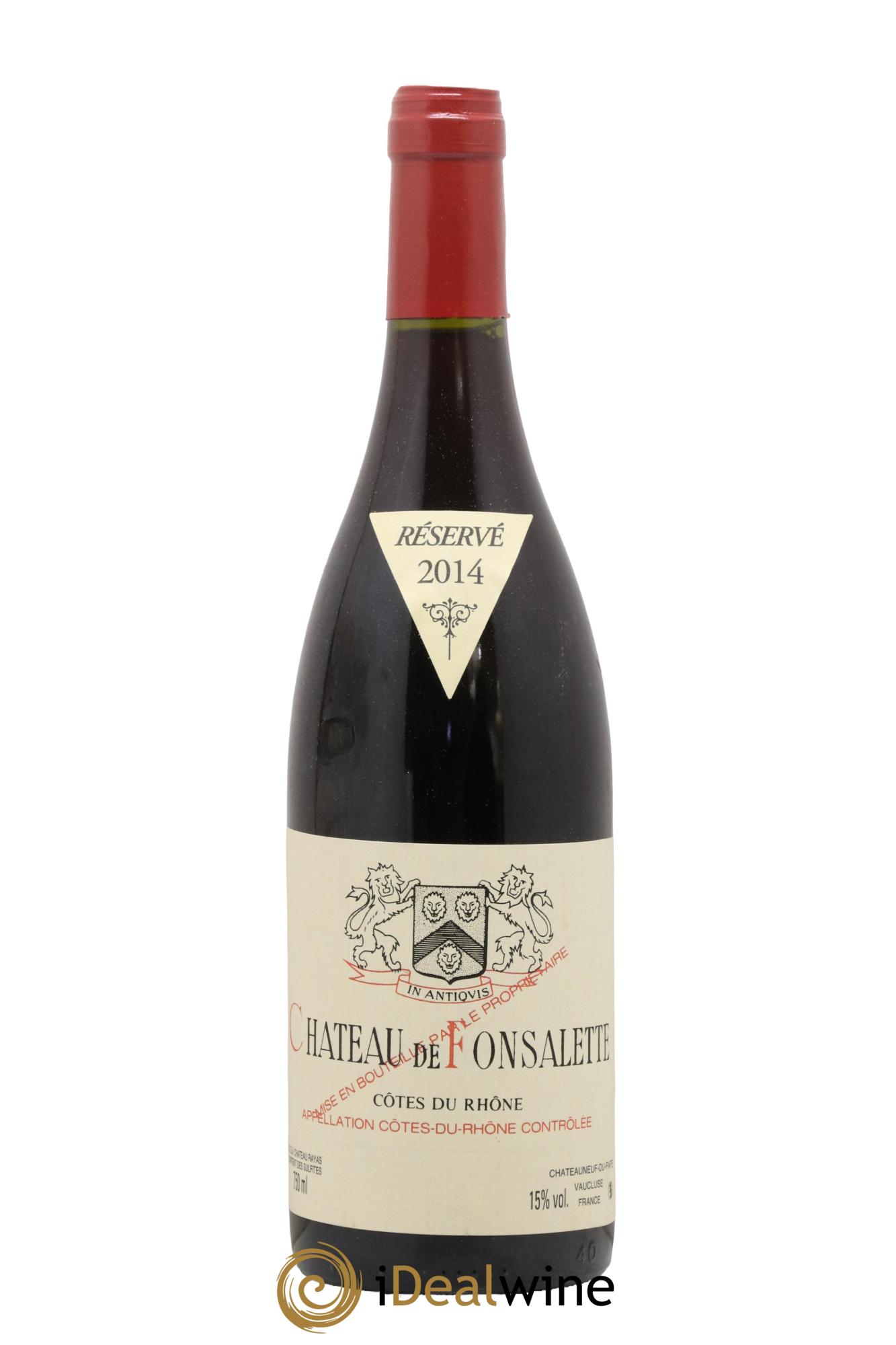 Côtes-du-Rhône Château de Fonsalette Emmanuel Reynaud 2014 - Posten von 1 Flasche - 0