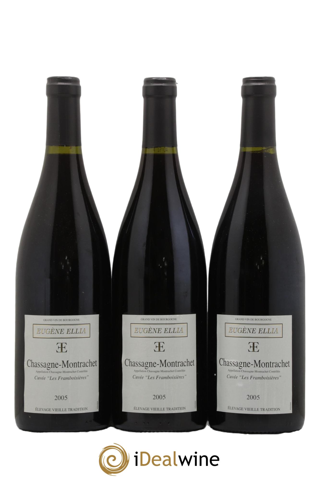 Chassagne-Montrachet Les Framboisières Eugène Ellia 2005 - Lot de 3 bouteilles - 0