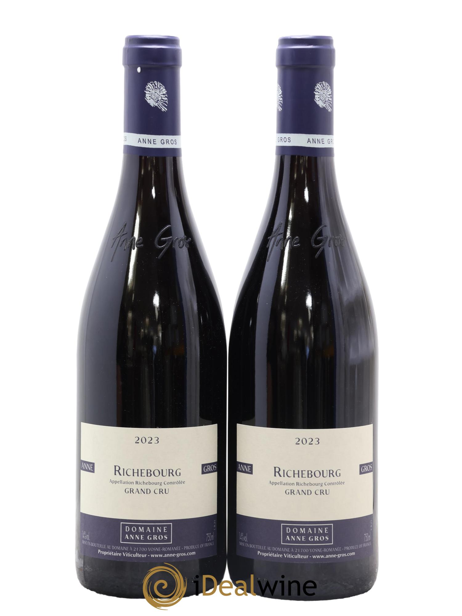 Richebourg Grand Cru Anne Gros 2023 - Lot de 2 bouteilles - 0