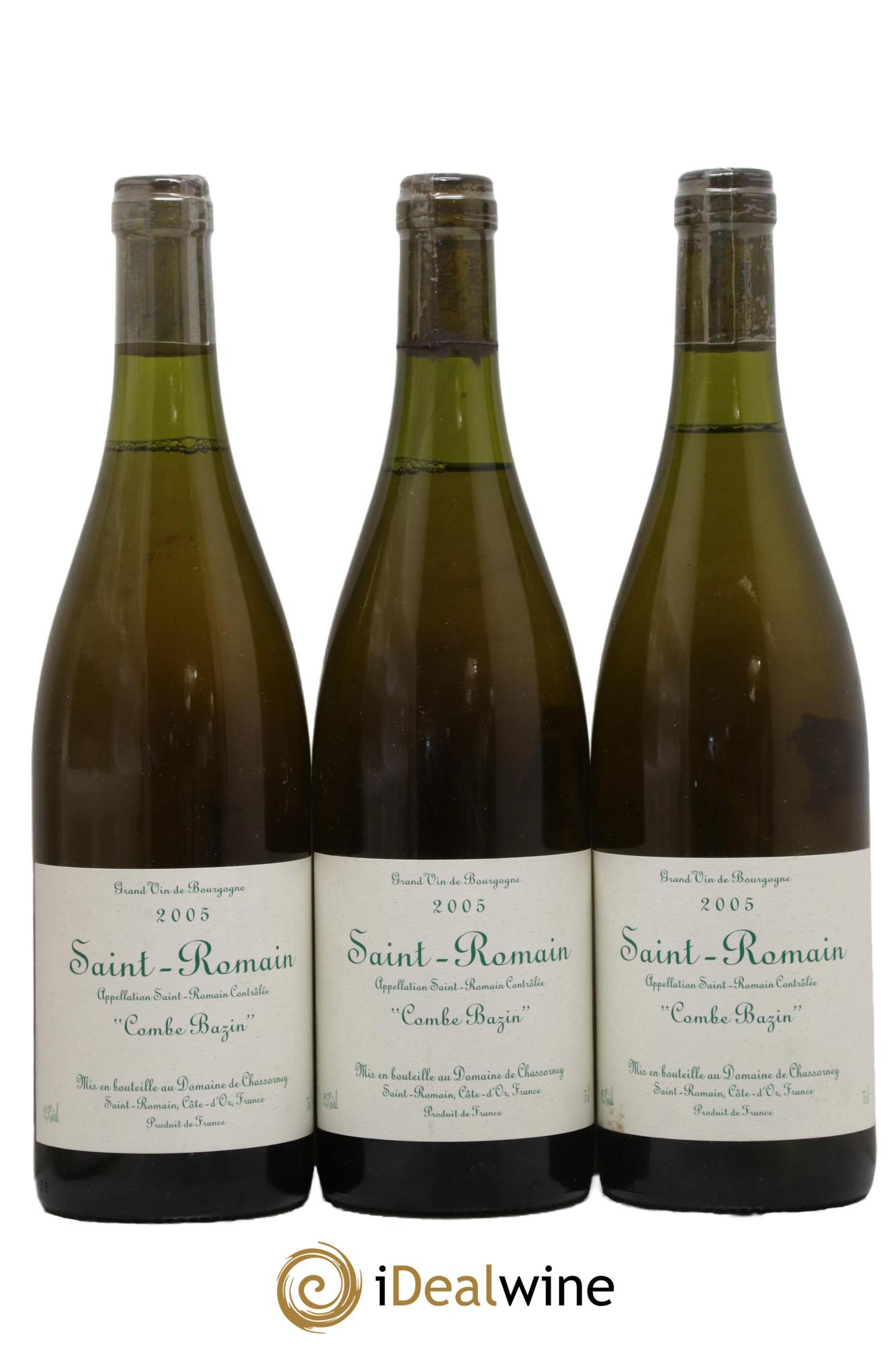 Saint-Romain Combe Bazin Domaine de Chassorney - Frédéric Cossard 2005 - Posten von 3 Flaschen - 0