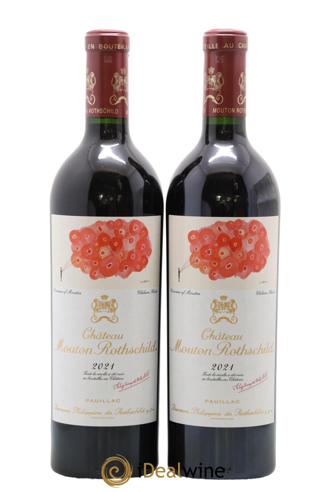 Château Mouton Rothschild 1er Grand Cru Classé 2021 - Lot de 2 bouteilles - 0