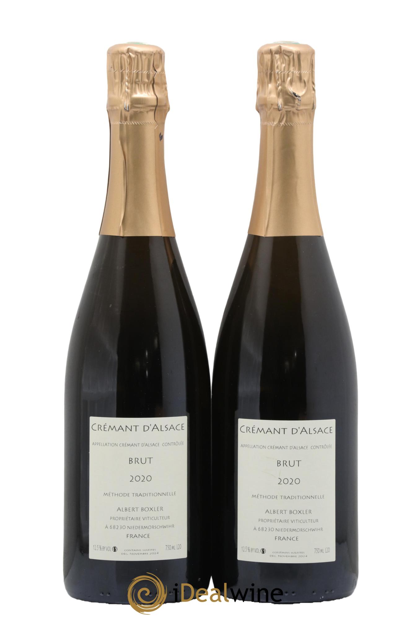 Crémant d'Alsace Albert Boxler 2020 - Lot de 2 bouteilles - 1
