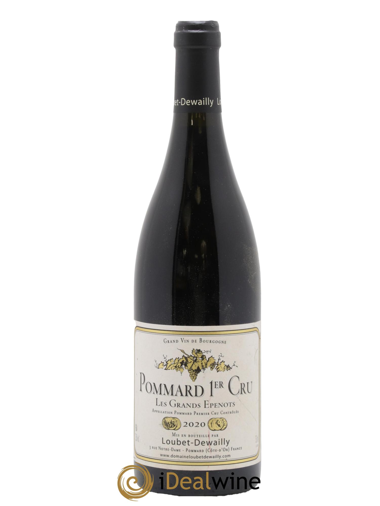 Pommard 1er Cru Les Grands Epenots Loubet-Dewailly 2020 - Lot de 1 bouteille - 0