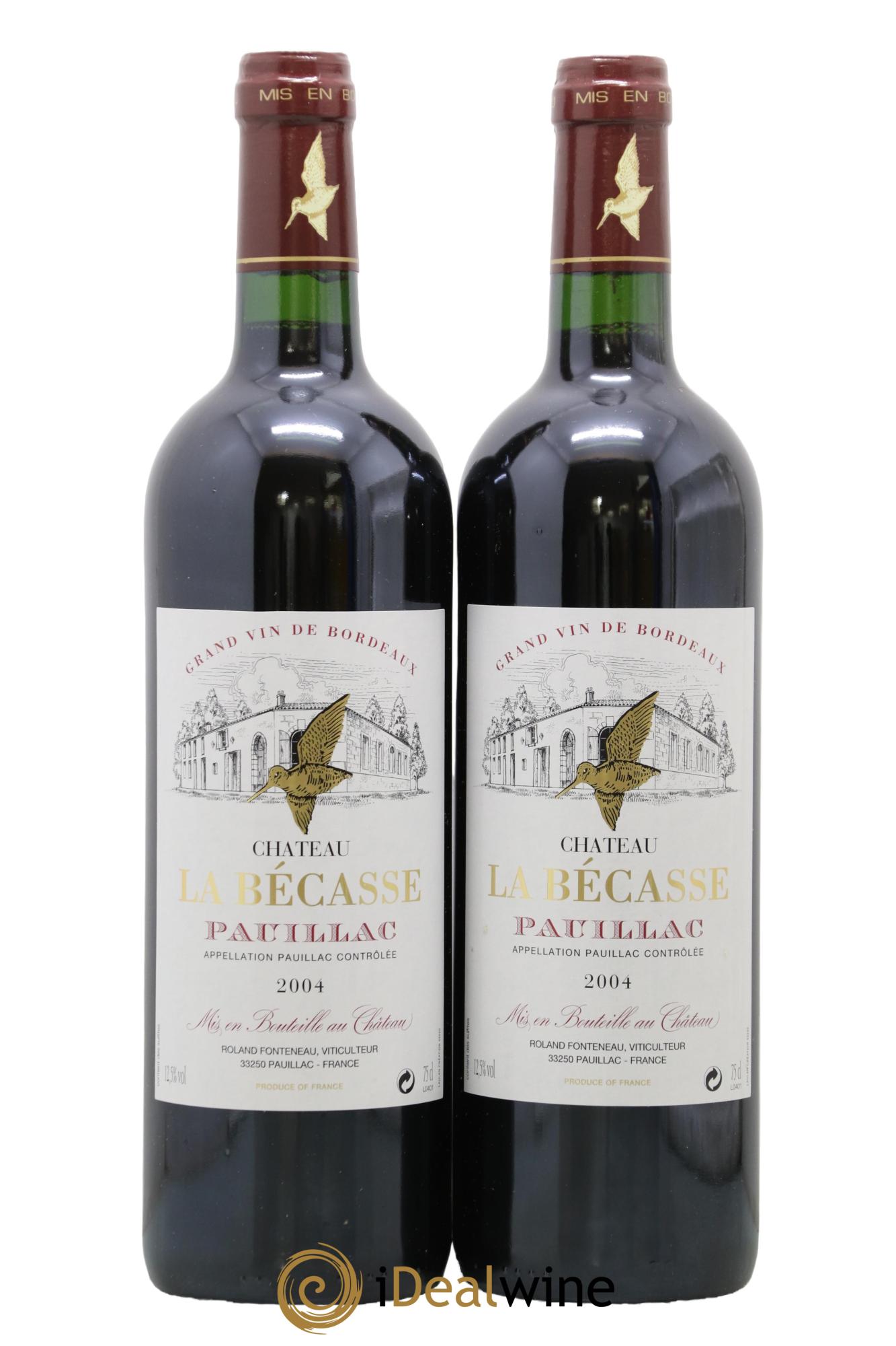 Château la Bécasse 2004 - Posten von 2 Flaschen - 0