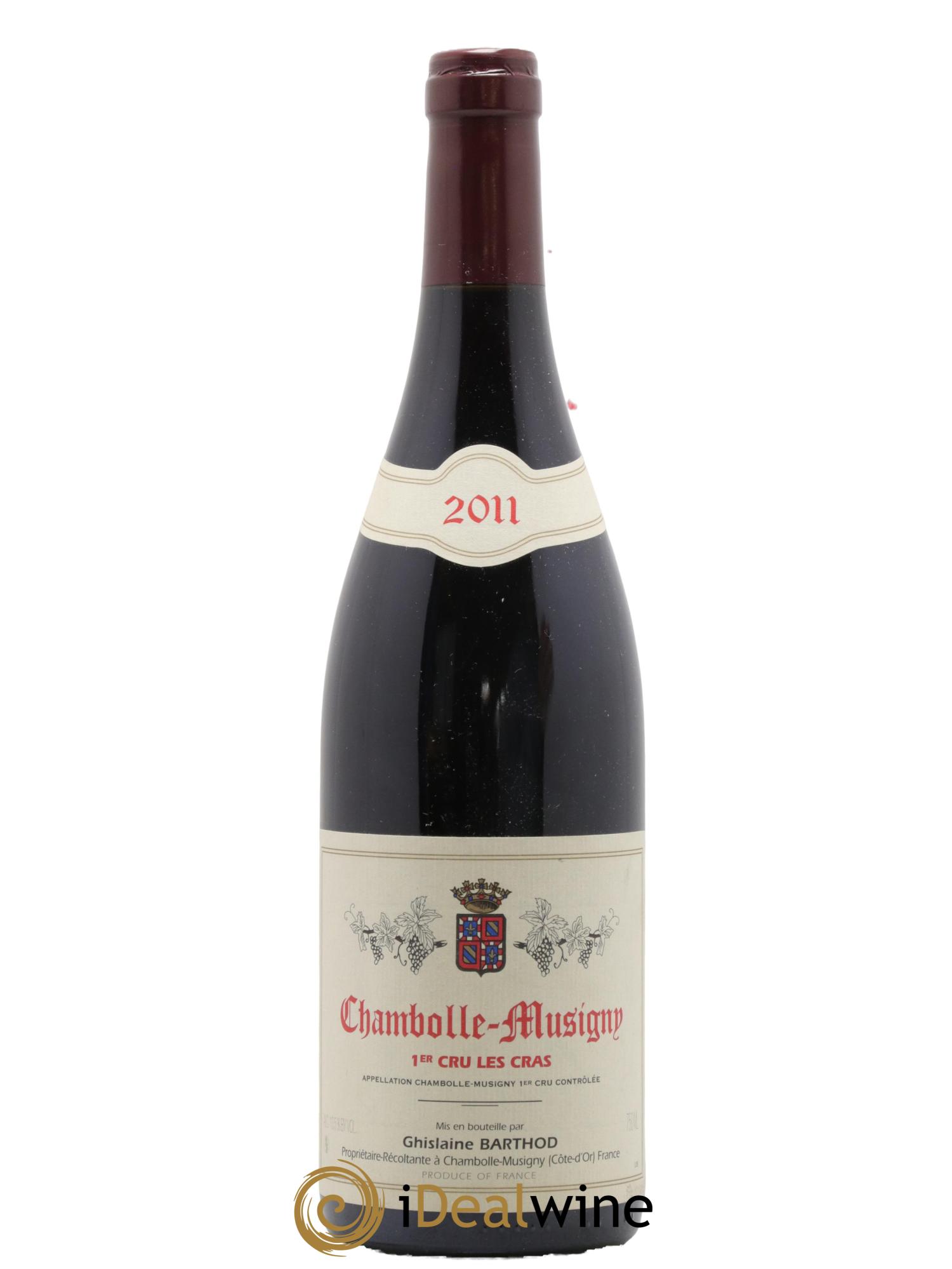 Chambolle-Musigny 1er Cru Les Cras Ghislaine Barthod 2011 - Lot de 1 bouteille - 0