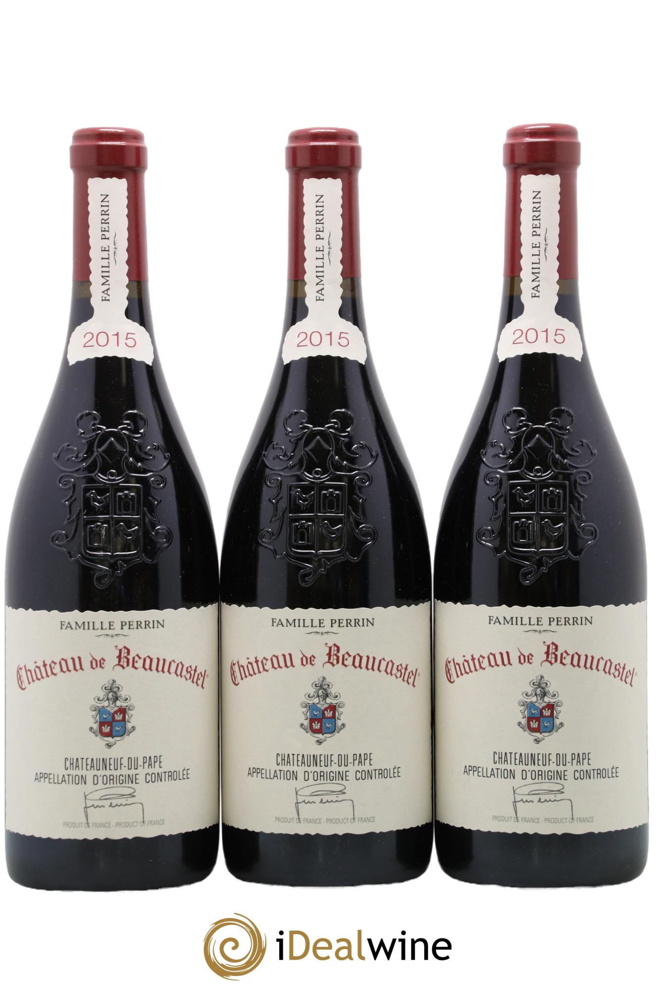 Châteauneuf-du-Pape Château de Beaucastel Famille Perrin 2015 - Lot de 6 bouteilles - 1