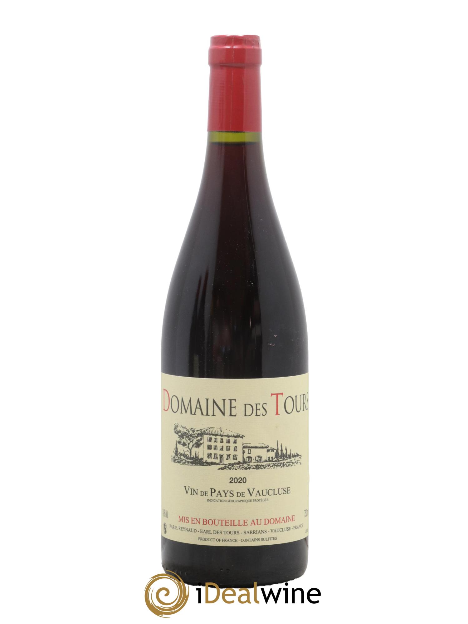 Vaucluse (Vin de Pays de Vaucluse) Domaine des Tours Emmanuel Reynaud 2020 - Lot de 1 bouteille - 0