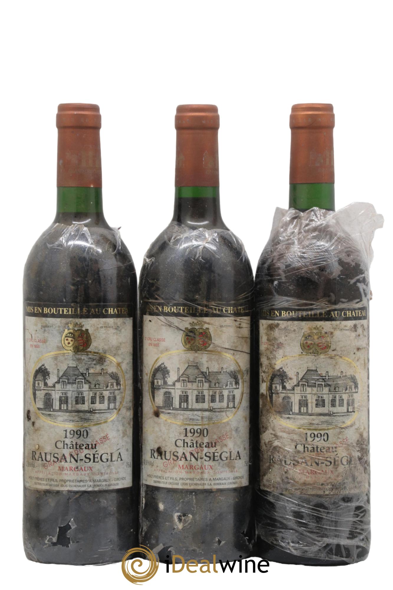 Château Rauzan Ségla Grand Cru Classé 1990 - Lot of 3 bottles - 0