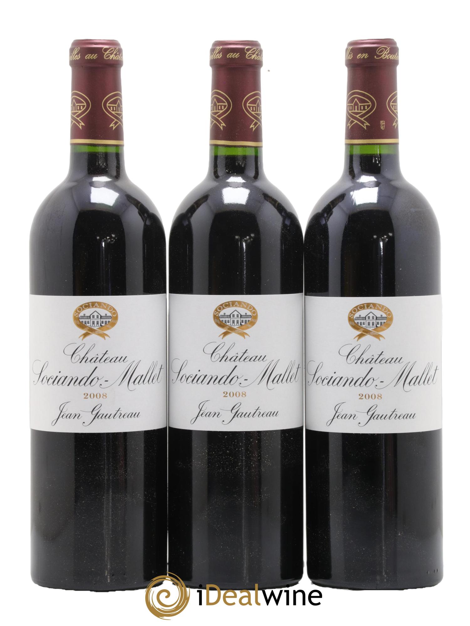 Château Sociando Mallet 2008 - Posten von 12 Flaschen - 3