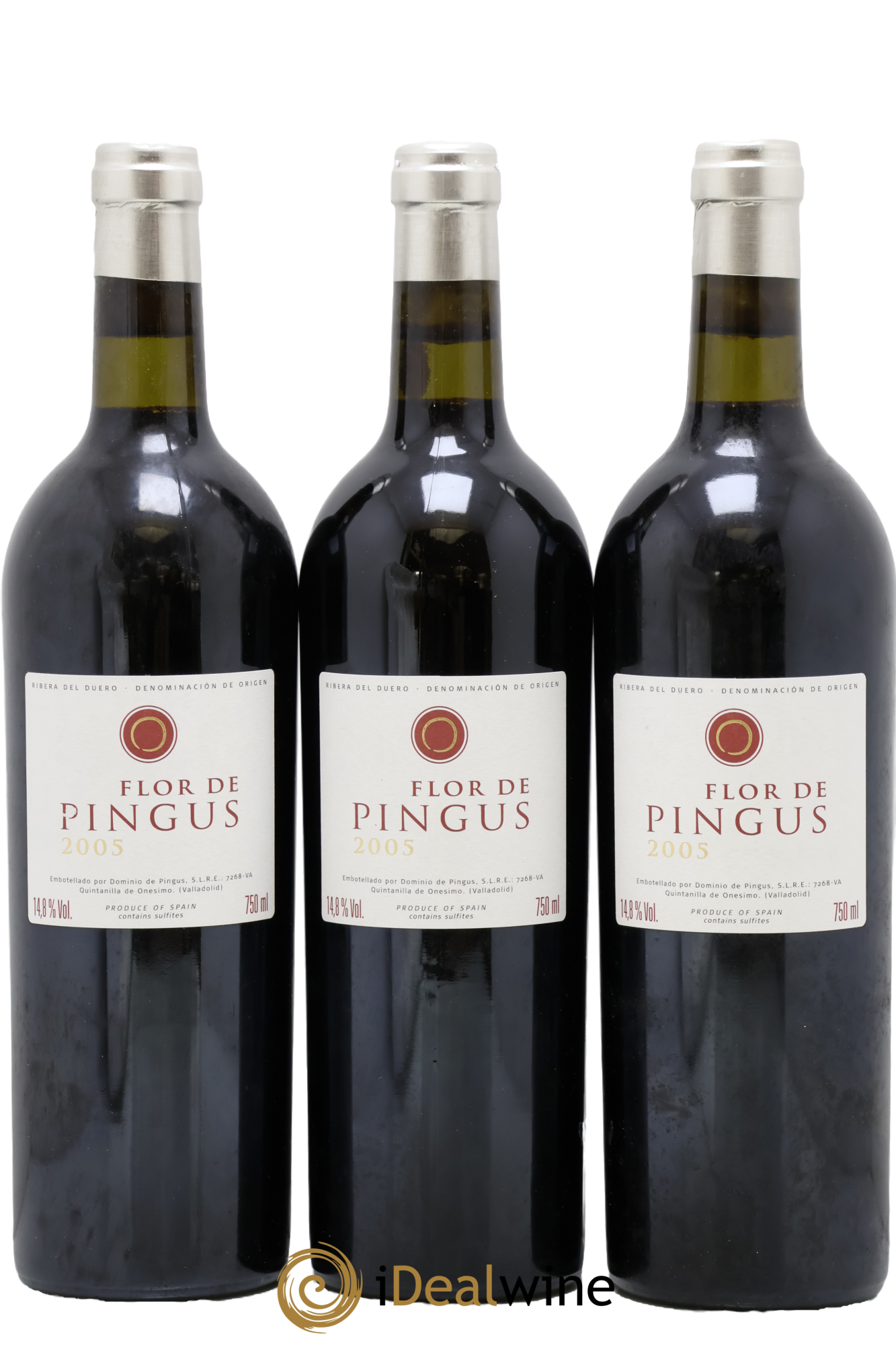 Ribera Del Duero Flor de Pingus Dominio de Pingus - Peter Sisseck 2005 - Lot de 3 bouteilles - 0
