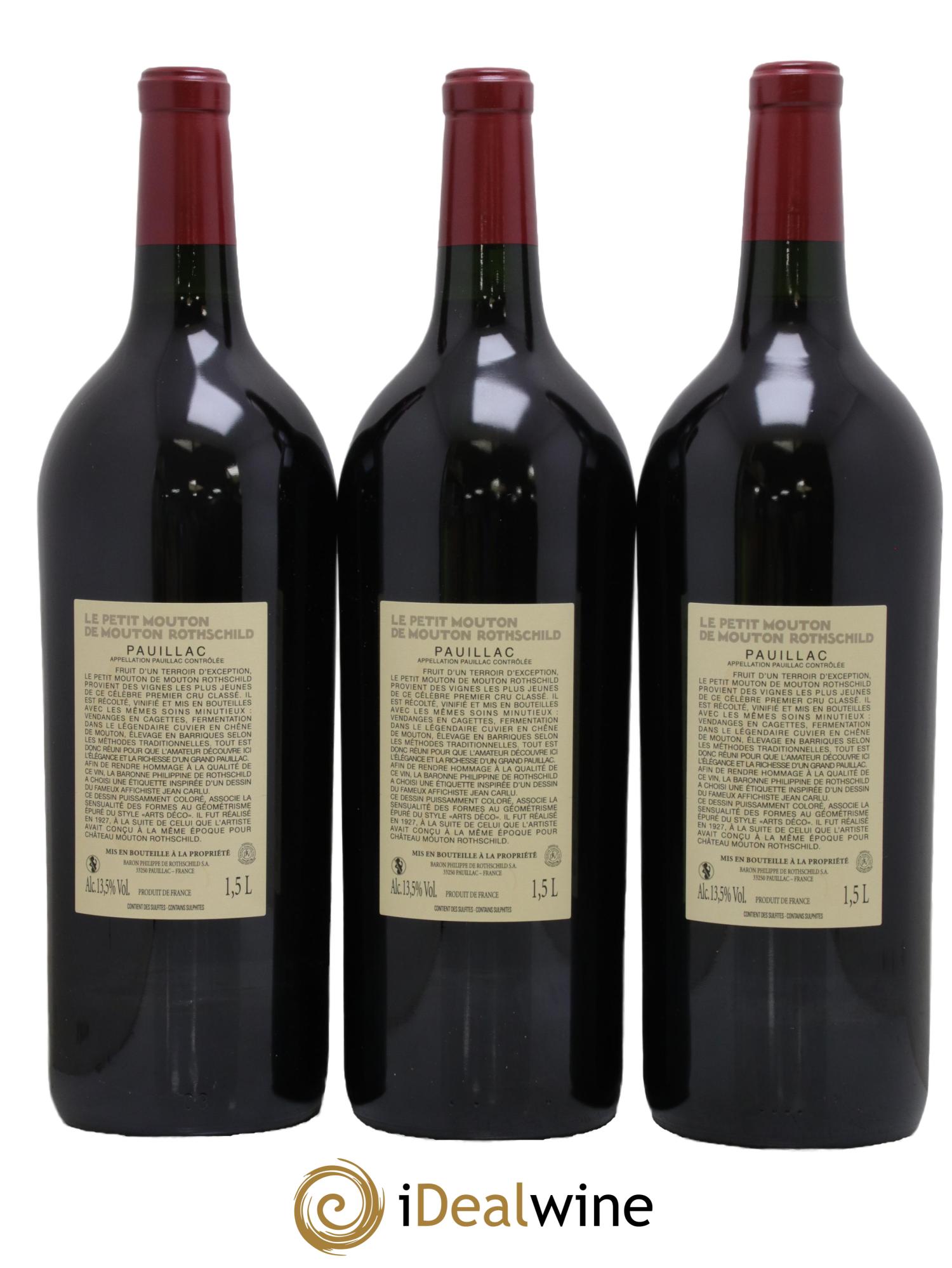 Petit Mouton Second Vin  2019 - Lot de 3 magnums - 1
