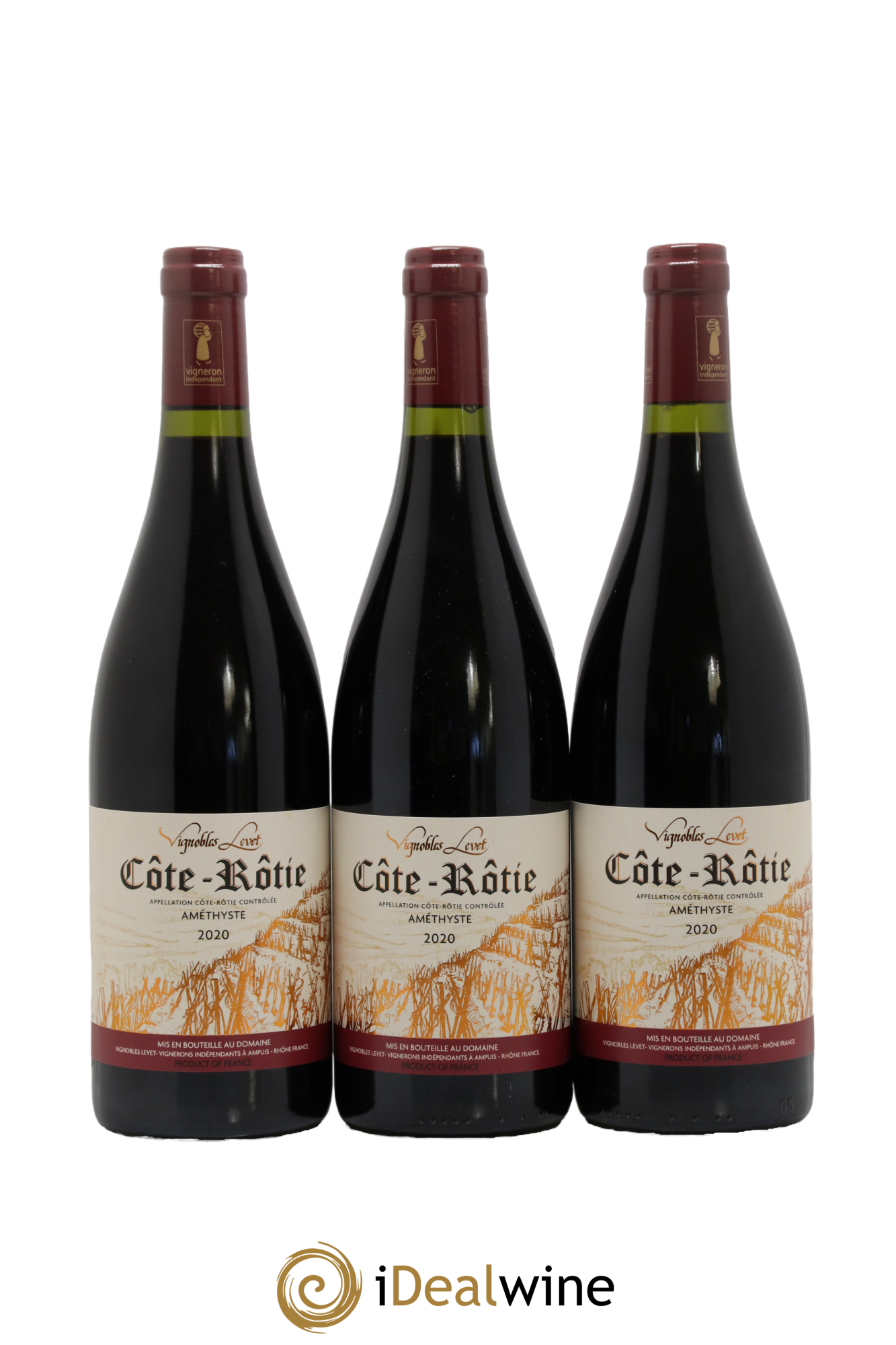 Côte-Rôtie Améthyste Vignobles Levet 2020 - Lot de 3 bouteilles - 0