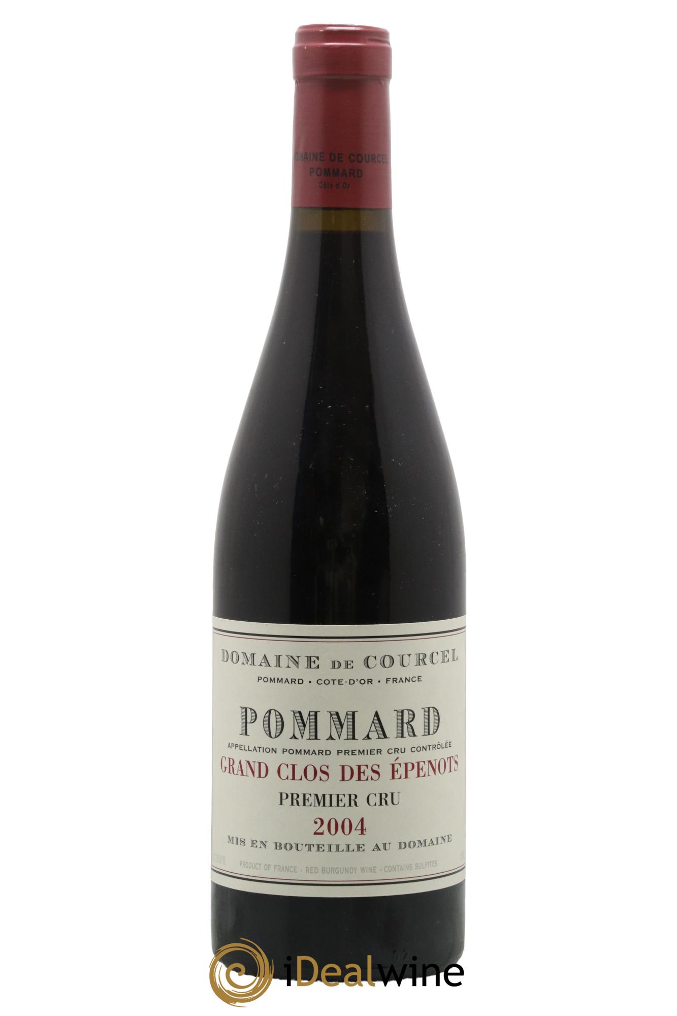 Pommard 1er Cru Grand Clos des Epenots de Courcel (Domaine) 2004 - Lot de 1 bouteille - 0