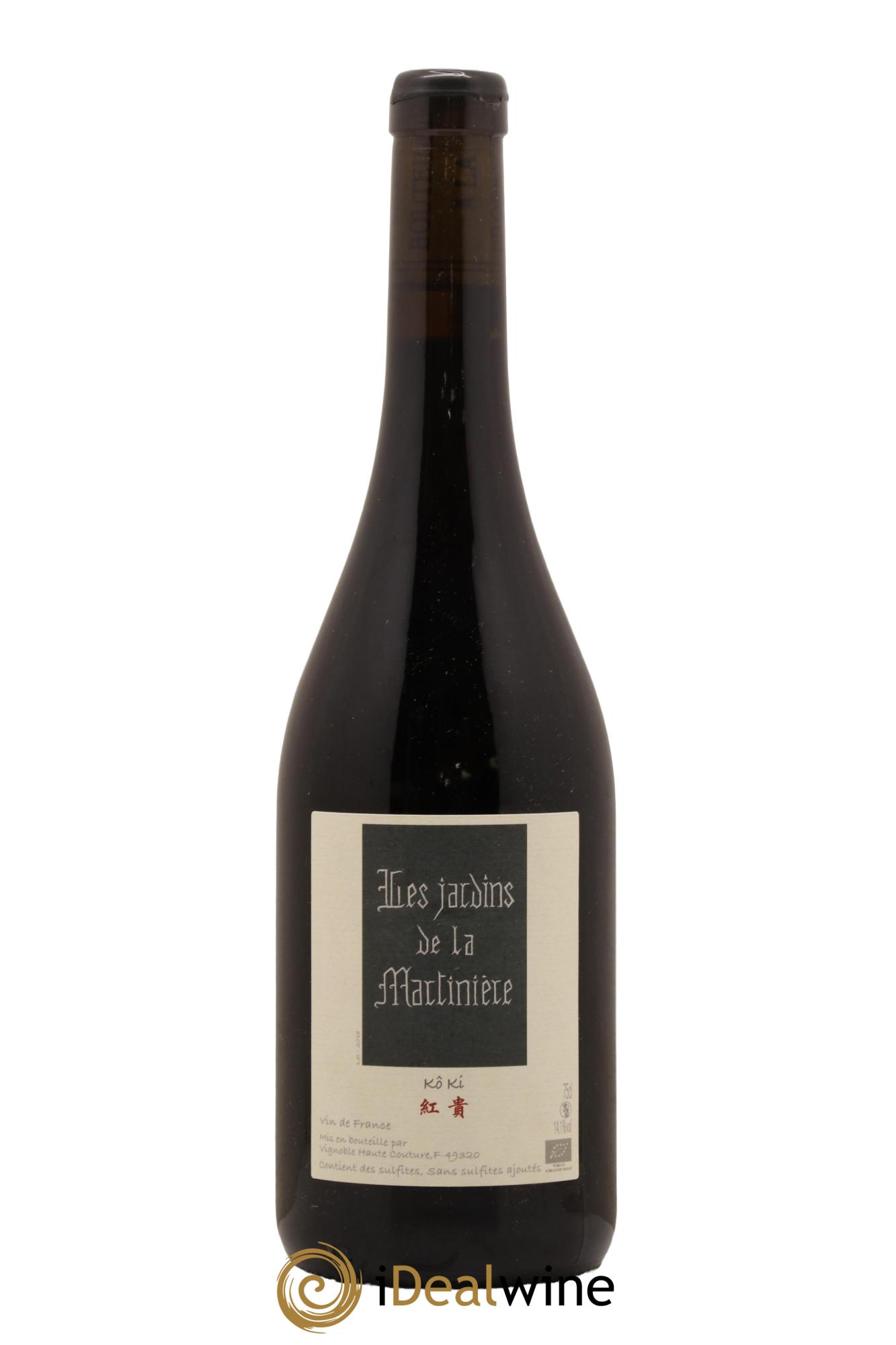 Vin de France Kô Ki Les Jardins de la Martinière 2018 - Lot de 1 bouteille - 0
