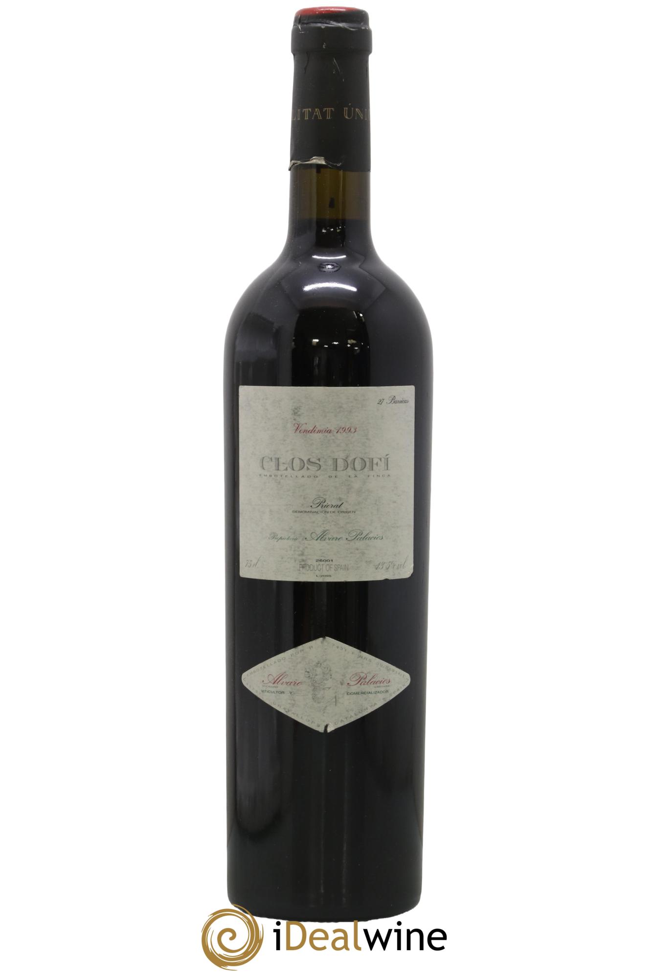 Priorat DOCa DOCA Finca Dofi Alvaro Palacios 1993 - Posten von 1 Flasche - 0