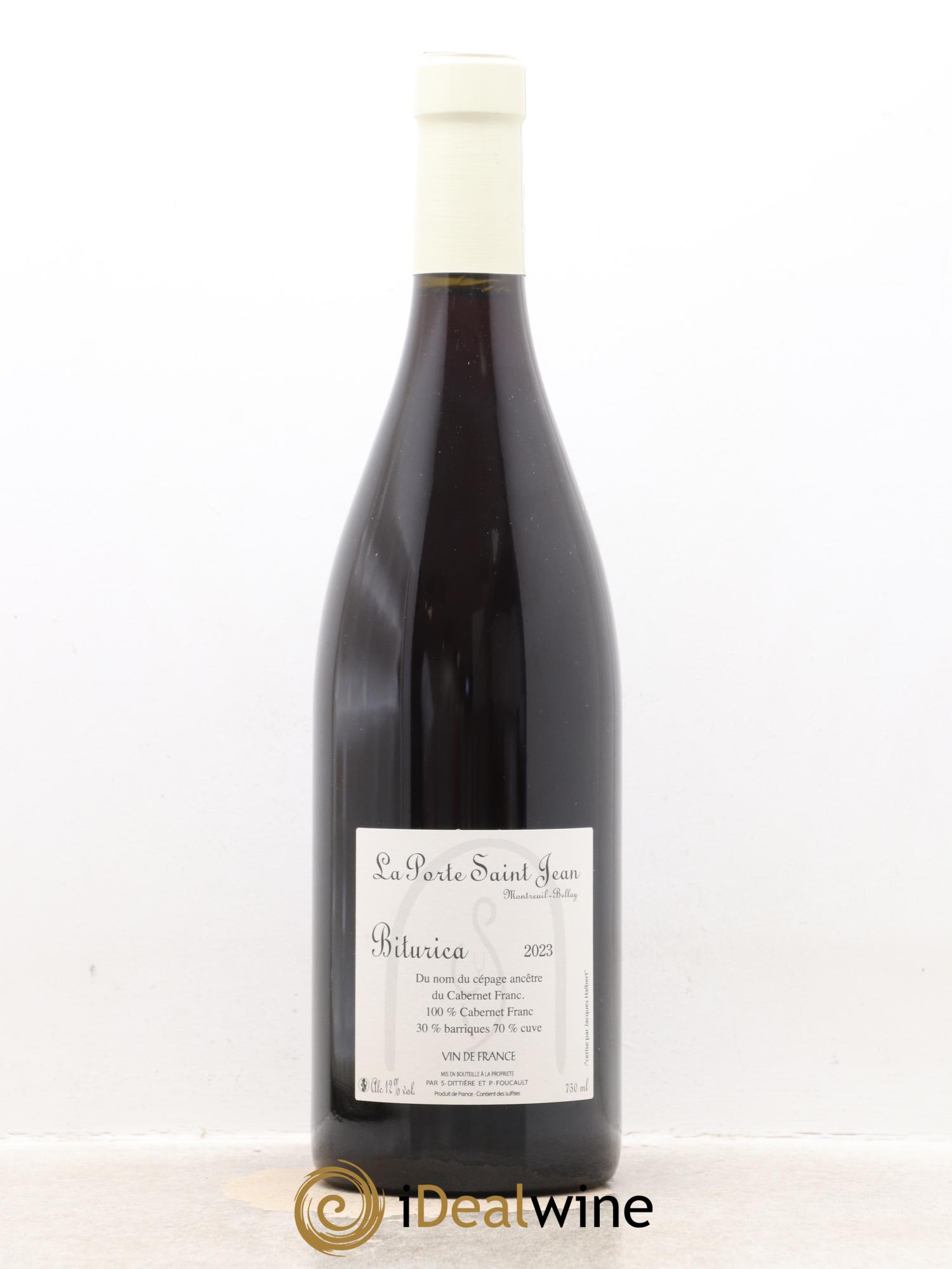 Vin de France Biturica La Porte Saint Jean 2023 - Lot de 1 bouteille - 1