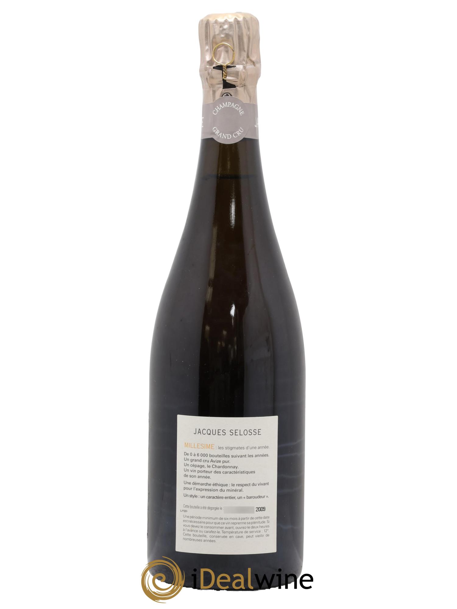 Blanc de Blancs Grand Cru Extra-Brut Jacques Selosse 1999 - Posten von 1 Flasche - 1