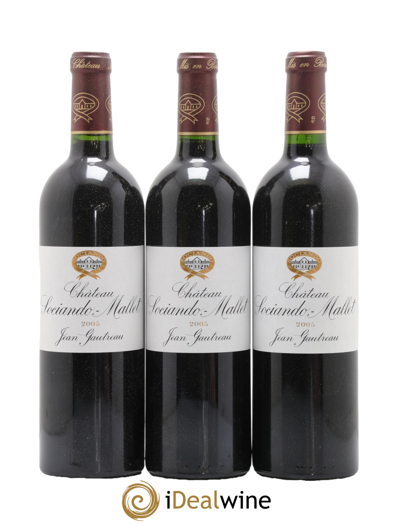 Château Sociando Mallet 2005 - Lot de 12 bouteilles - 1