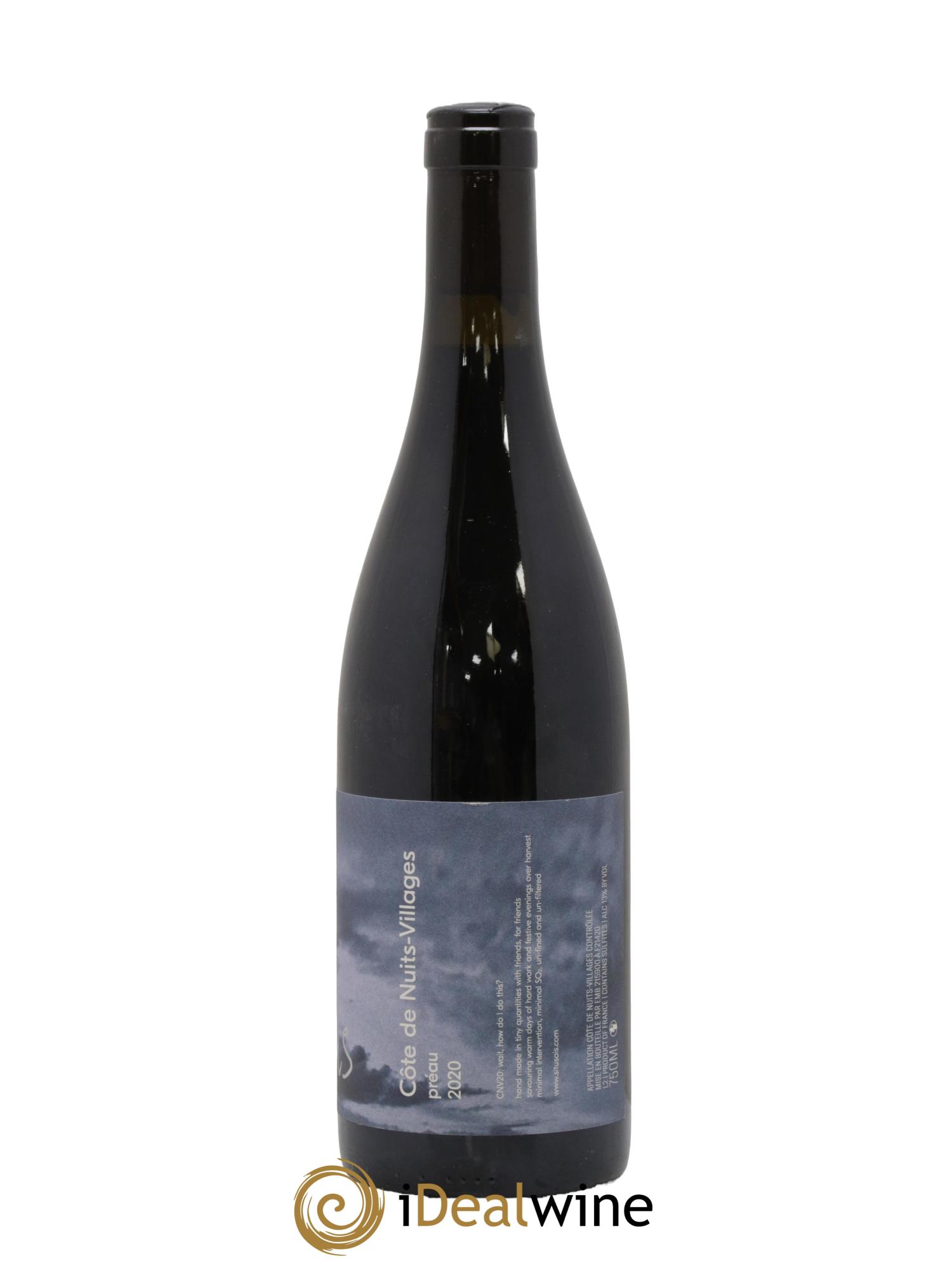 Côtes de Nuits-Villages Préau Si Tu Sais 2020 - Lot de 1 bouteille - 1