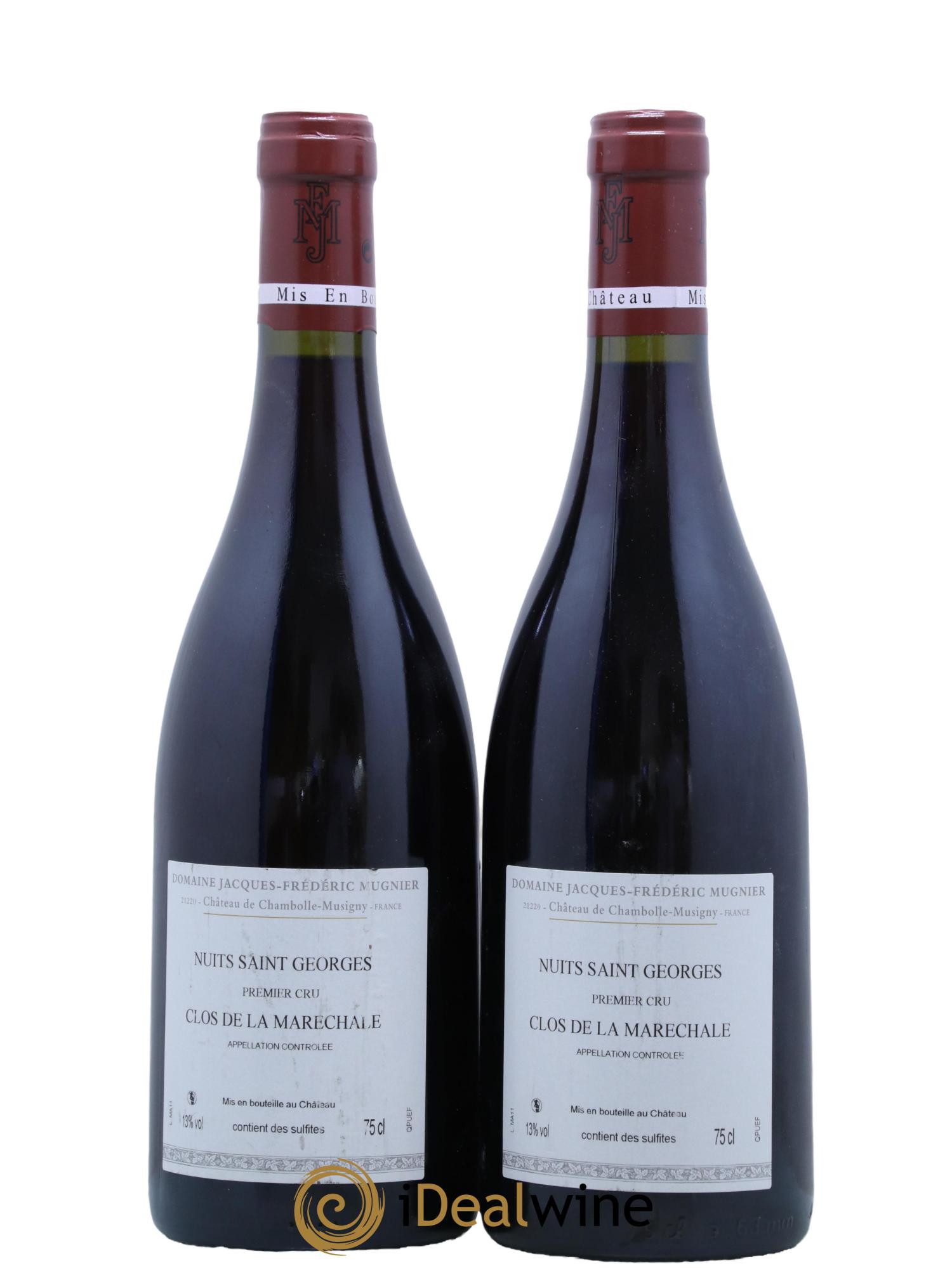 Nuits-Saint-Georges 1er Cru Clos de La Maréchale Jacques-Frédéric Mugnier 2011 - Posten von 2 Flaschen - 1