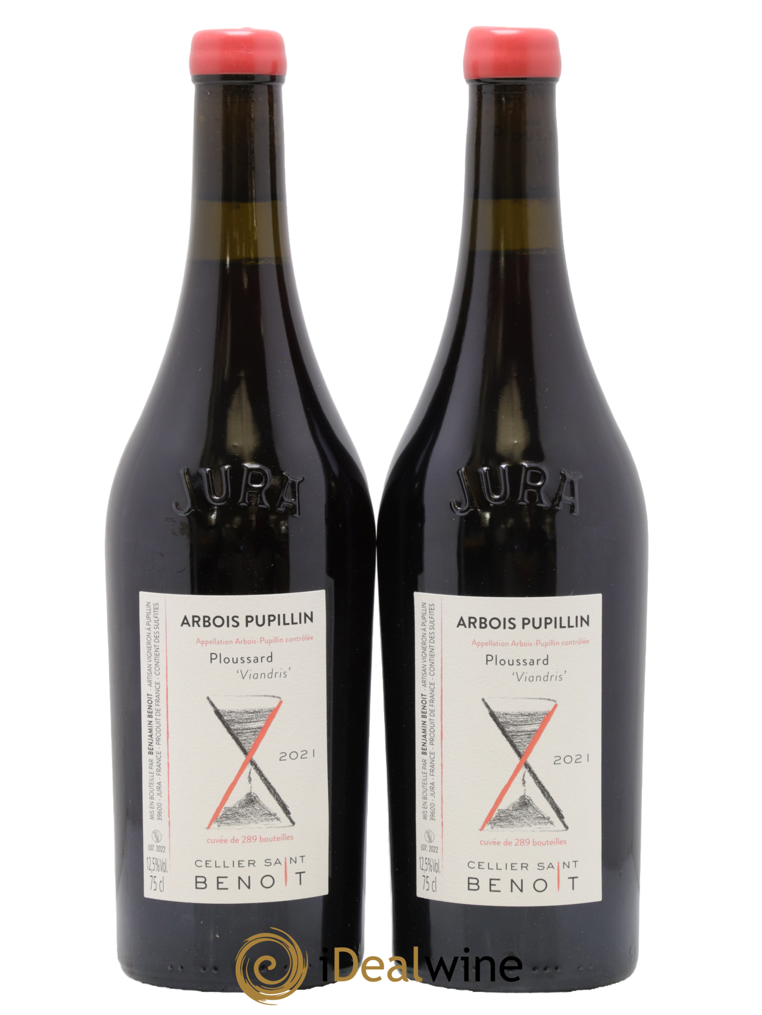 Arbois-Pupillin Ploussard Viandris Cellier Saint Benoît 2021 - Lot de 2 bouteilles - 0