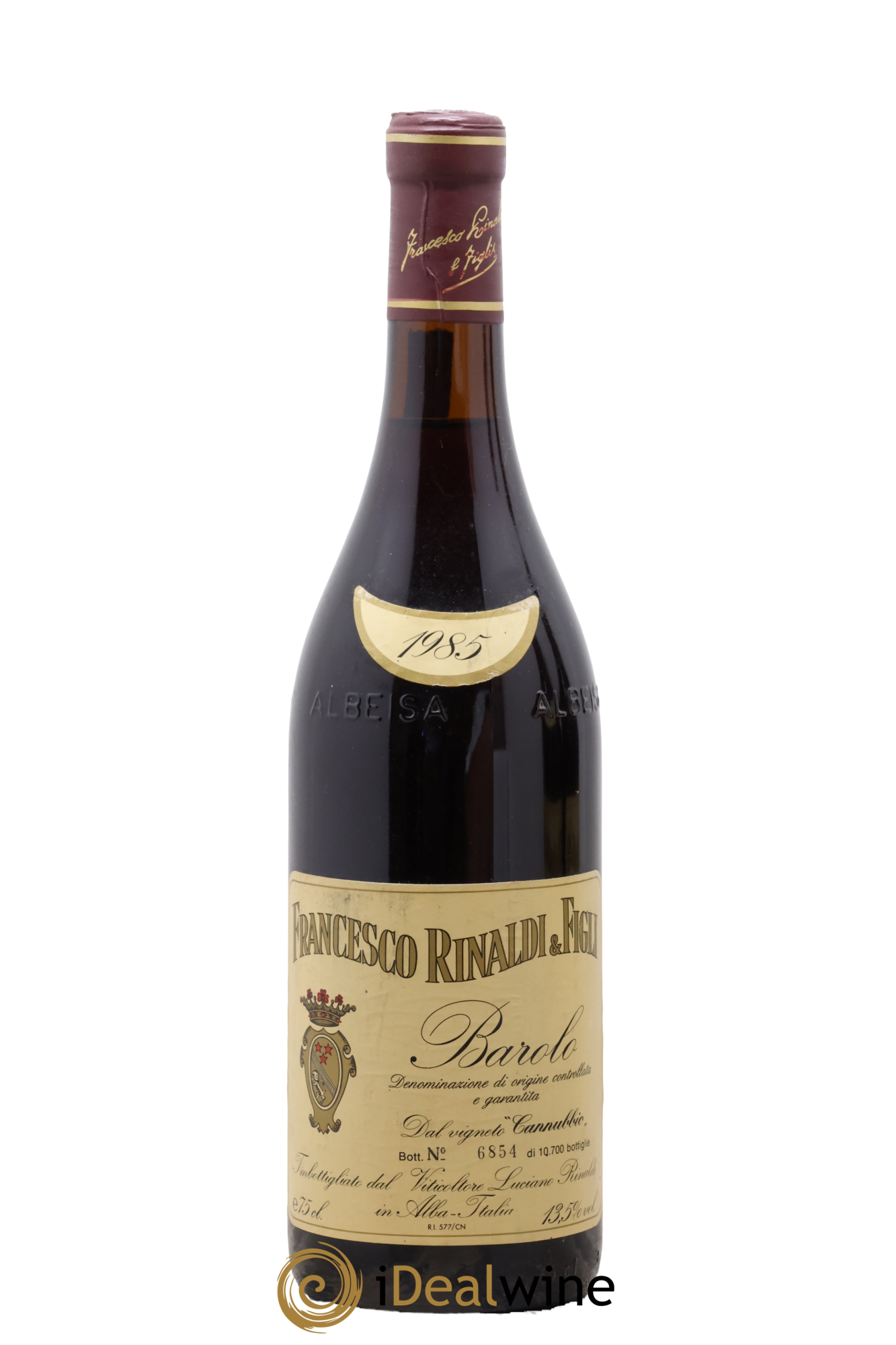 Barolo DOCG Cannubi Francesco Rinaldi 1985 - Lote de 1 botella - 0