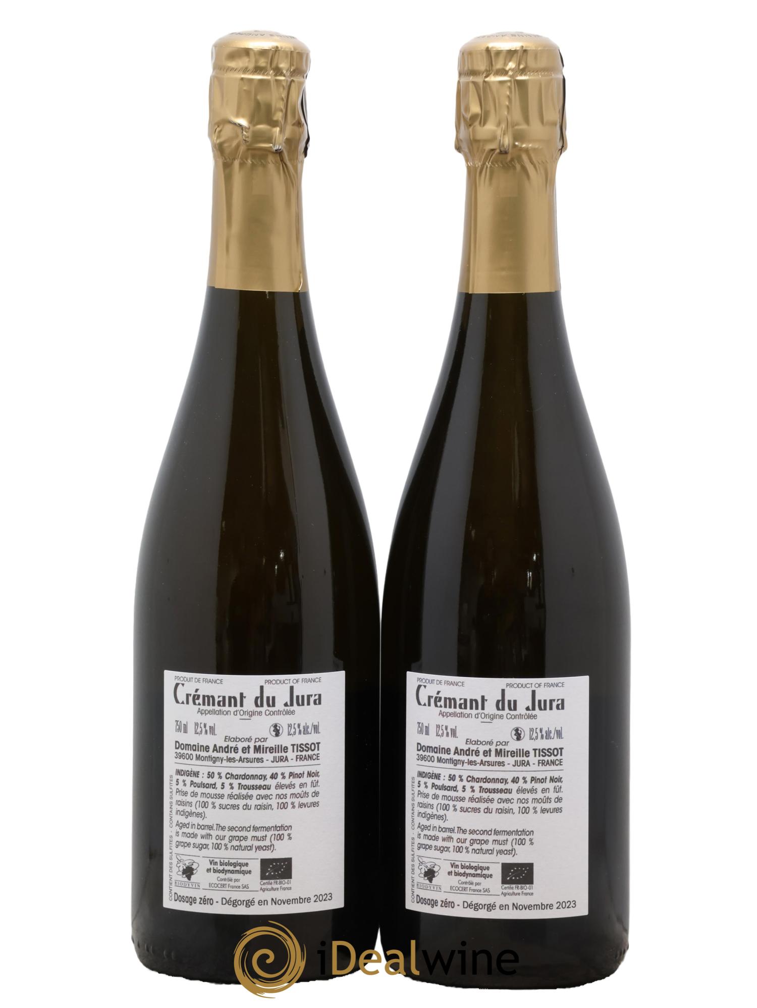 Crémant du Jura Indigène Bénédicte et Stéphane Tissot - Lotto di 2 bottiglie - 1