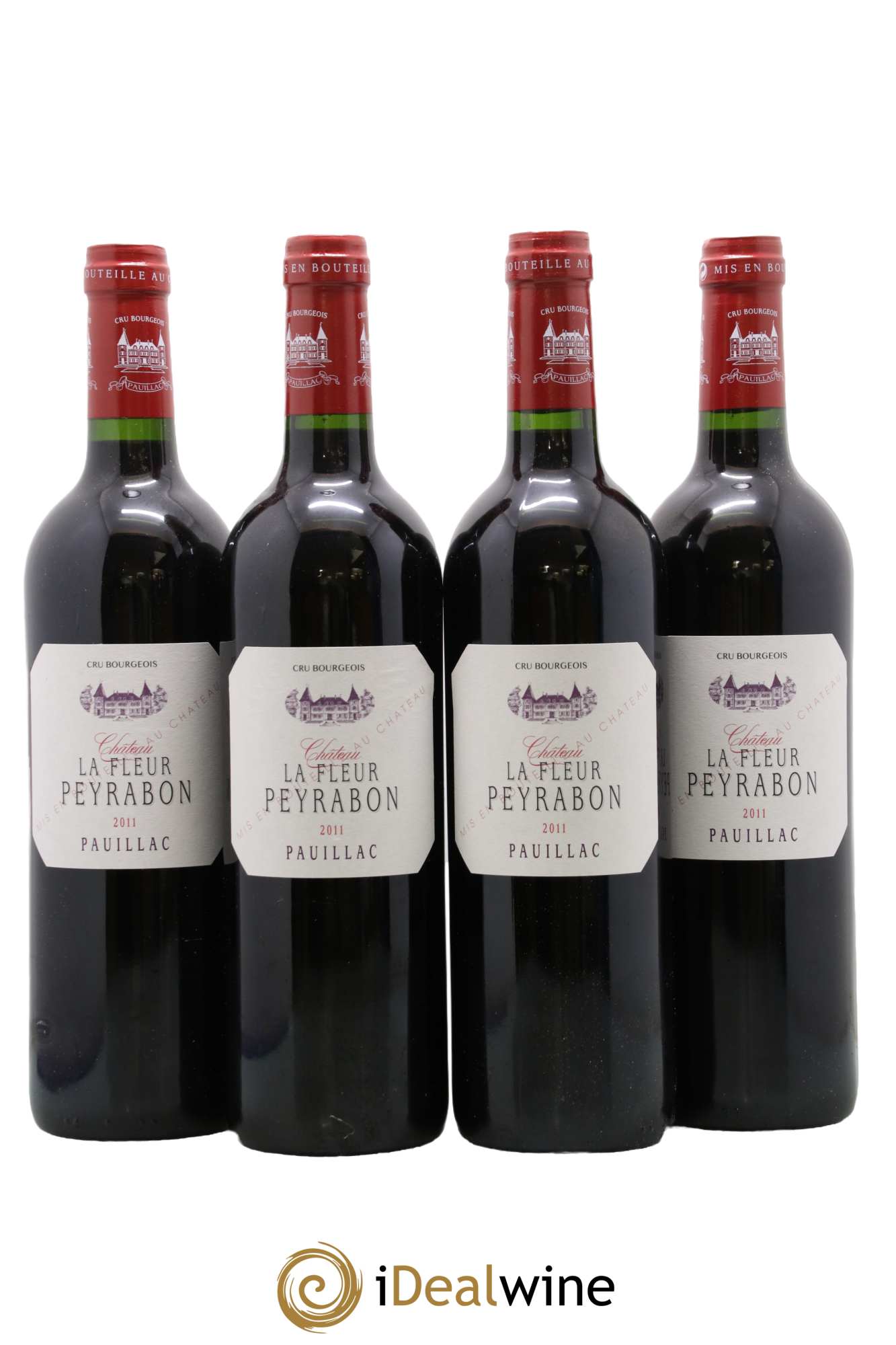 Château La Fleur Peyrabon Cru Bourgeois 2011 - Lot of 4 bottles - 0