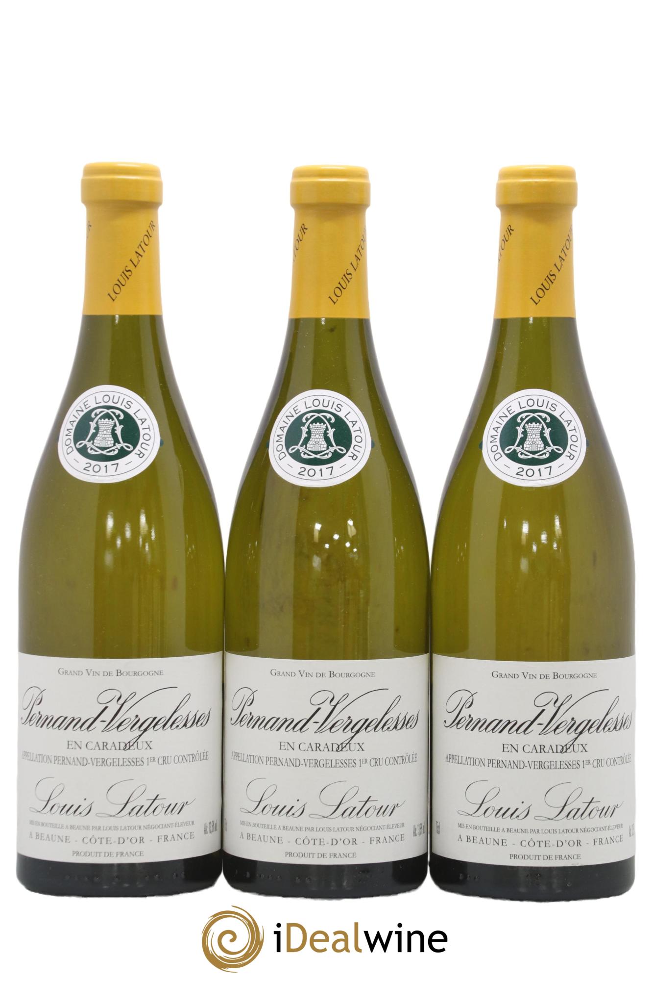Pernand-Vergelesses 1er Cru En Caradeux Louis Latour 2017 - Lot de 3 bouteilles - 0