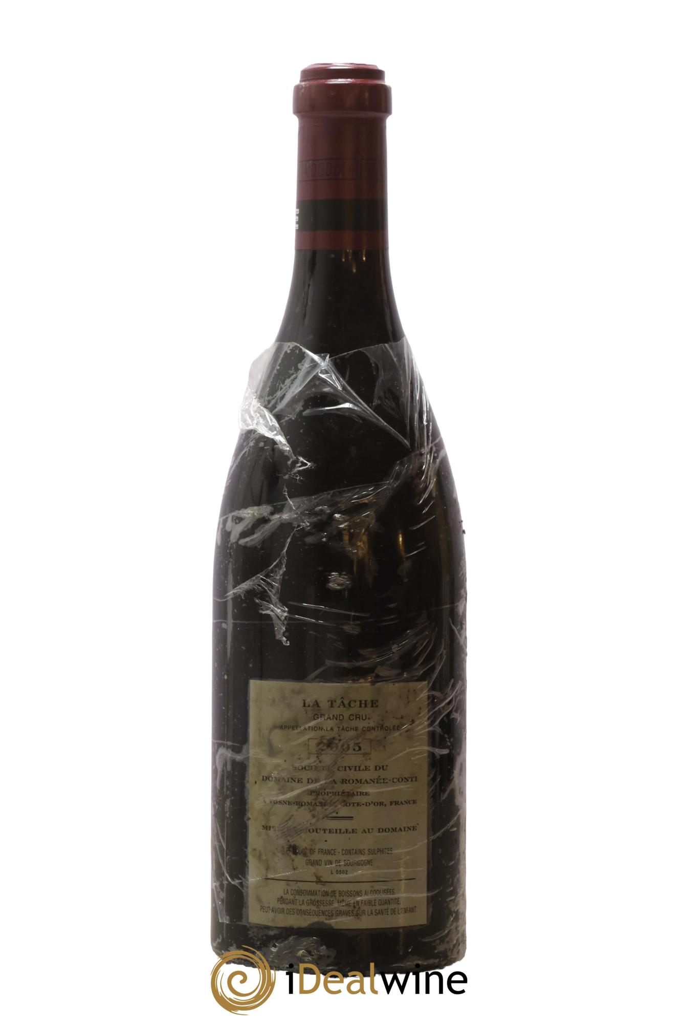 La Tâche Grand Cru Domaine de la Romanée-Conti 2005 - Lot de 1 bouteille - 1