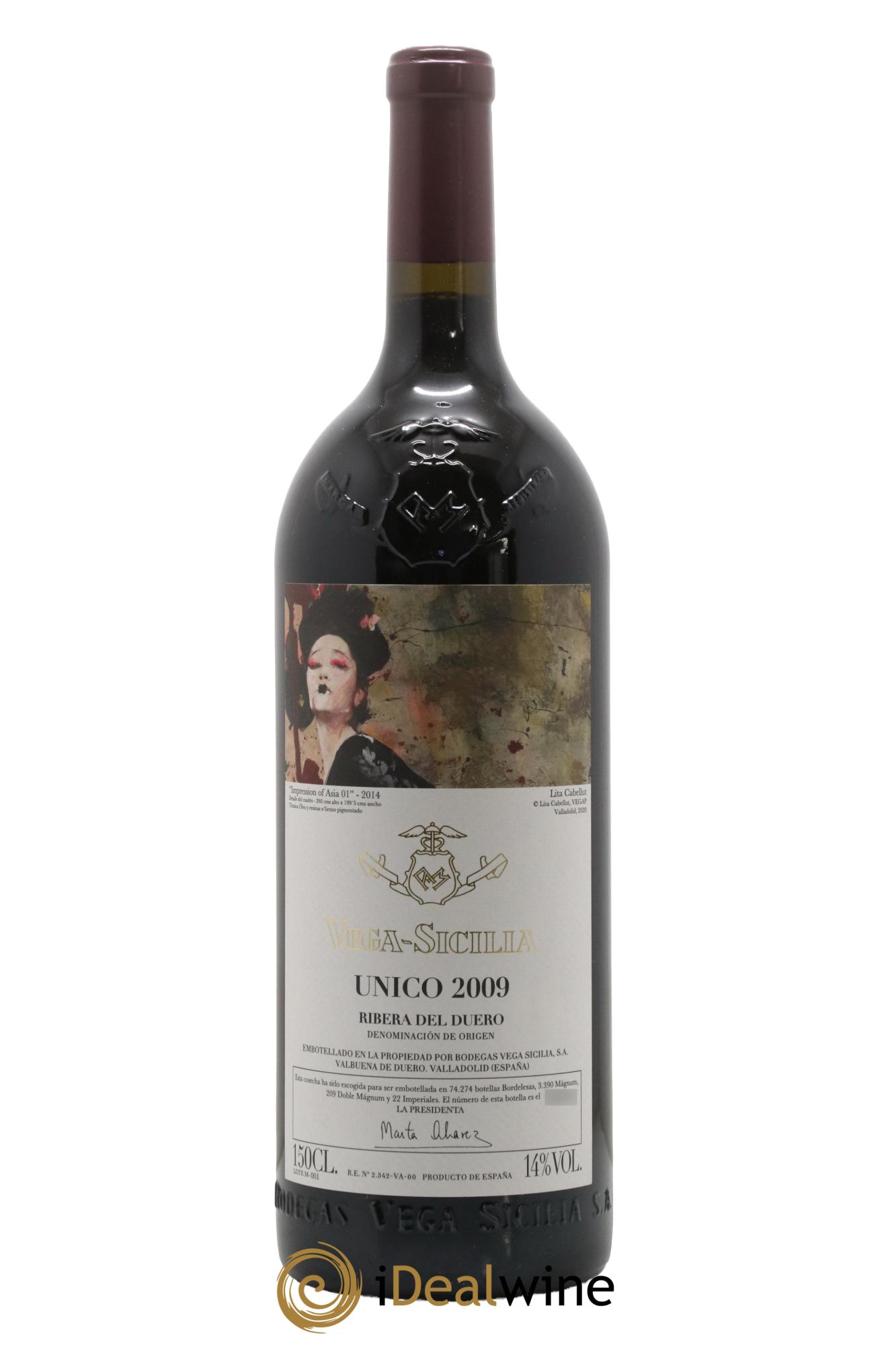 Ribera Del Duero DO Vega Sicilia Unico Famille Alvarez 2009 - Lot de 1 magnum - 1