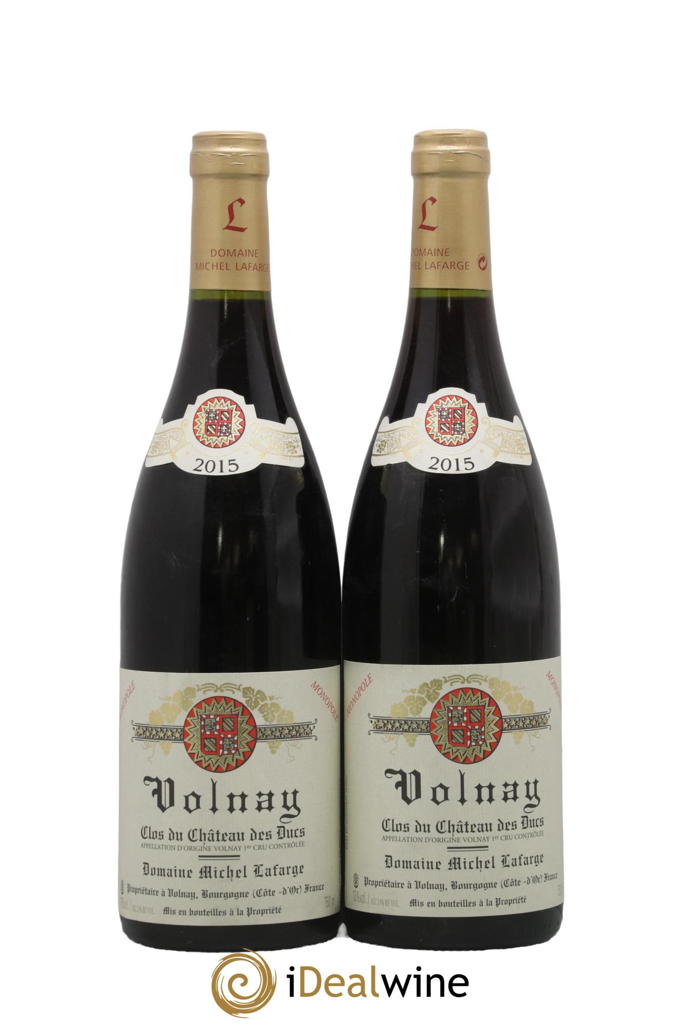 Volnay 1er Cru Clos du Château des Ducs Lafarge (Domaine) 2015 - Posten von 2 Flaschen - 0