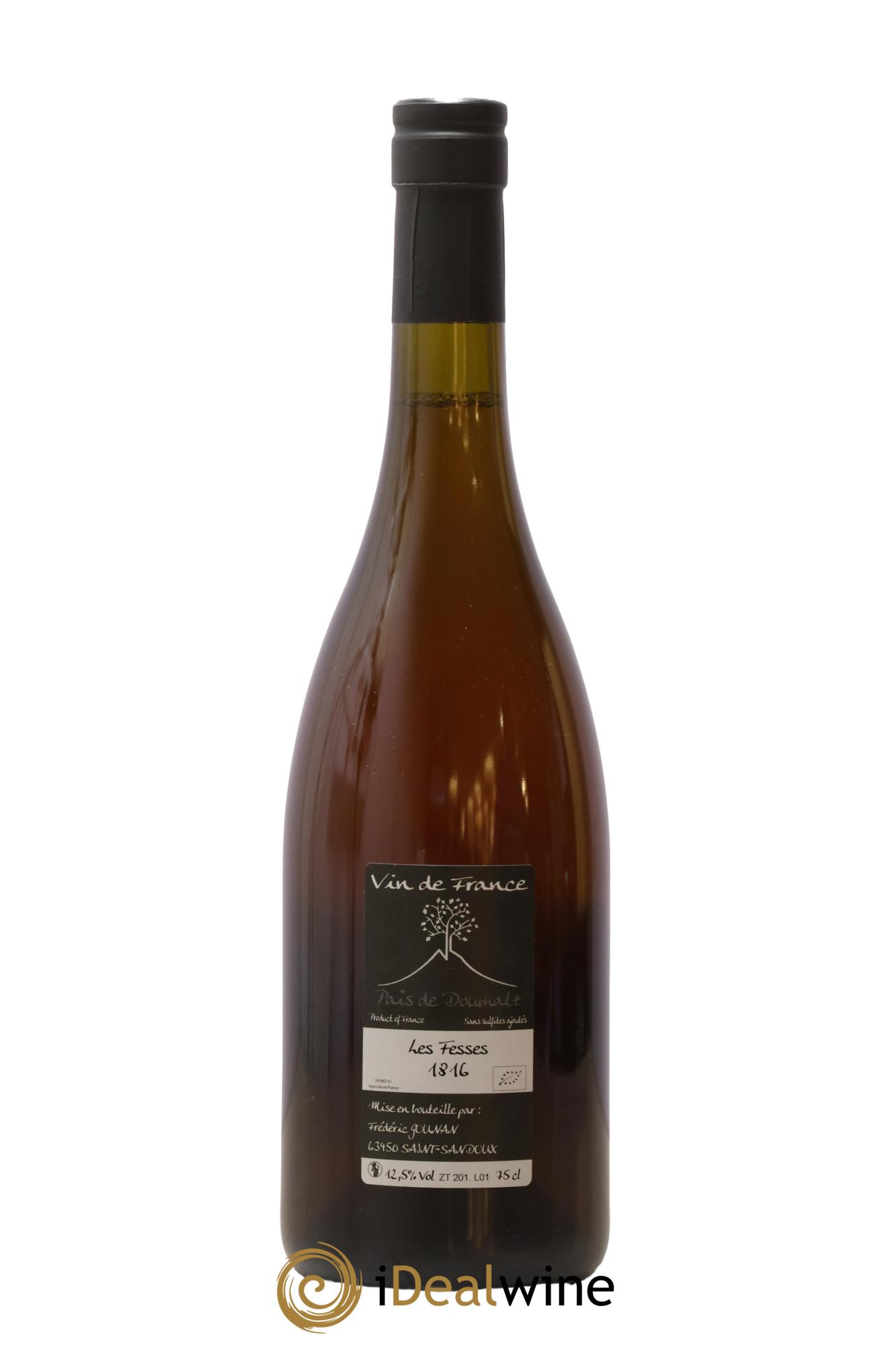 Vin de France Les Fesses Vignoble de l'Arbre Blanc 2016 - Lot de 1 bouteille - 1