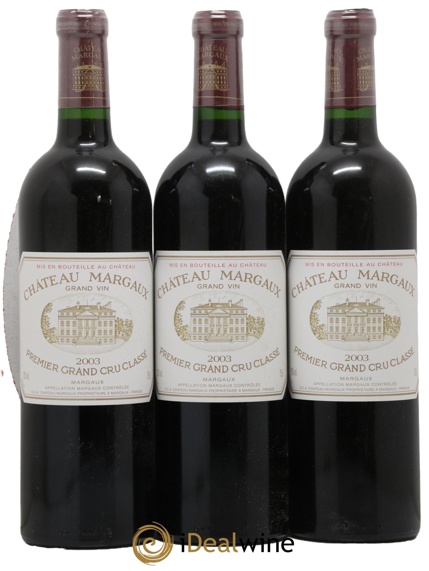Buy Château Margaux 1er Grand Cru Classé 2003 (lot: 2428229)