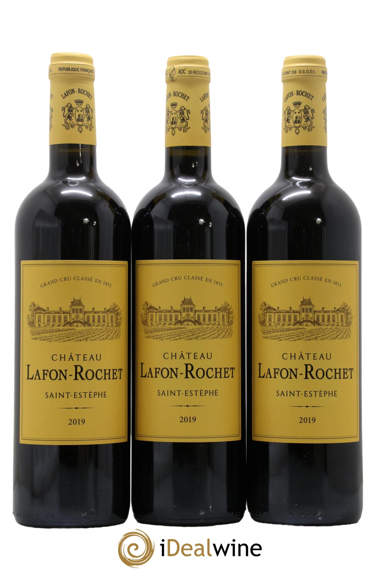 Château Lafon Rochet 4ème Grand Cru Classé 2019 - Lot de 3 bouteilles - 0