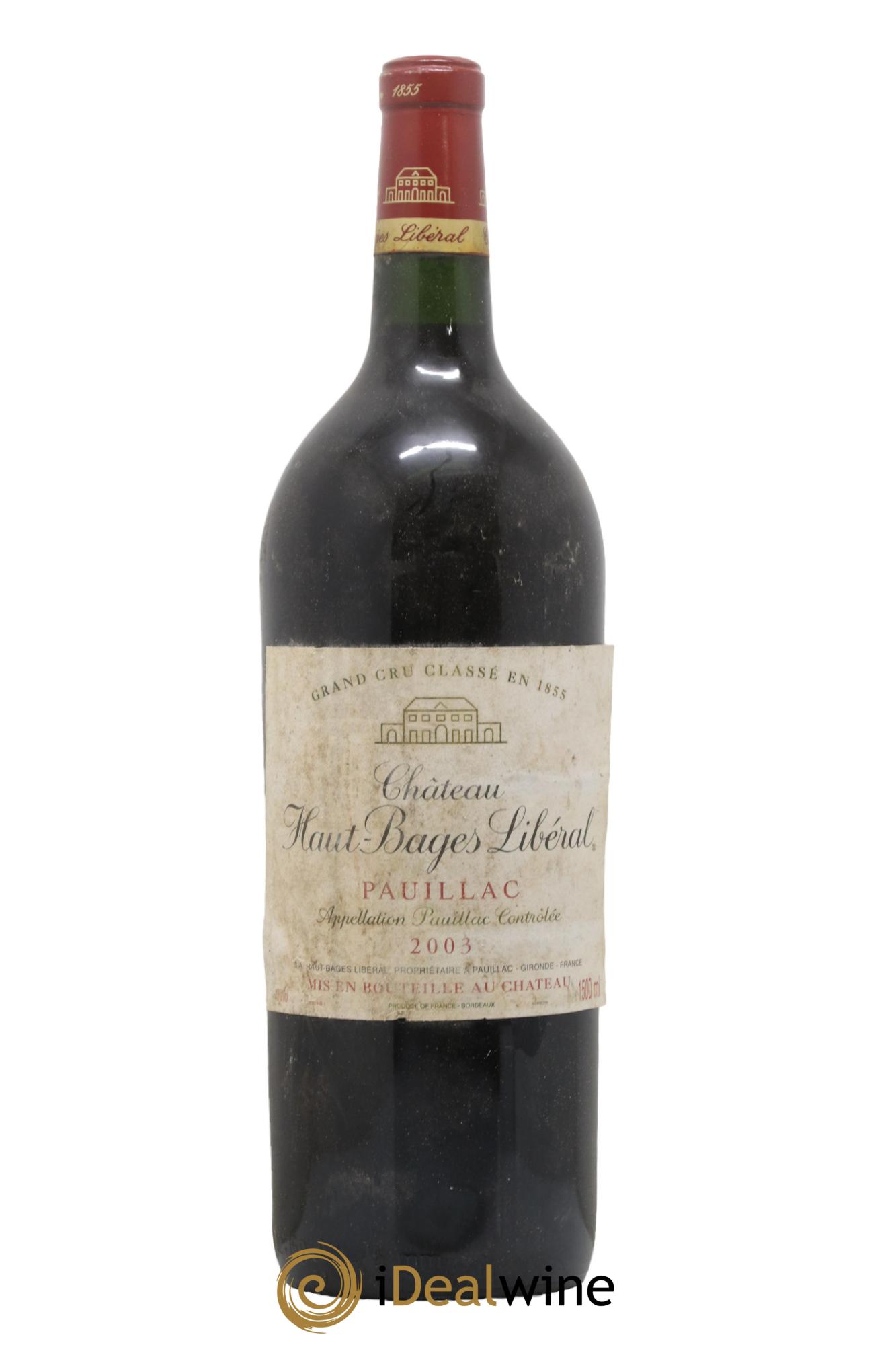 Château Haut Bages Libéral 5ème Grand Cru Classé 2003 - Lot de 1 magnum - 0