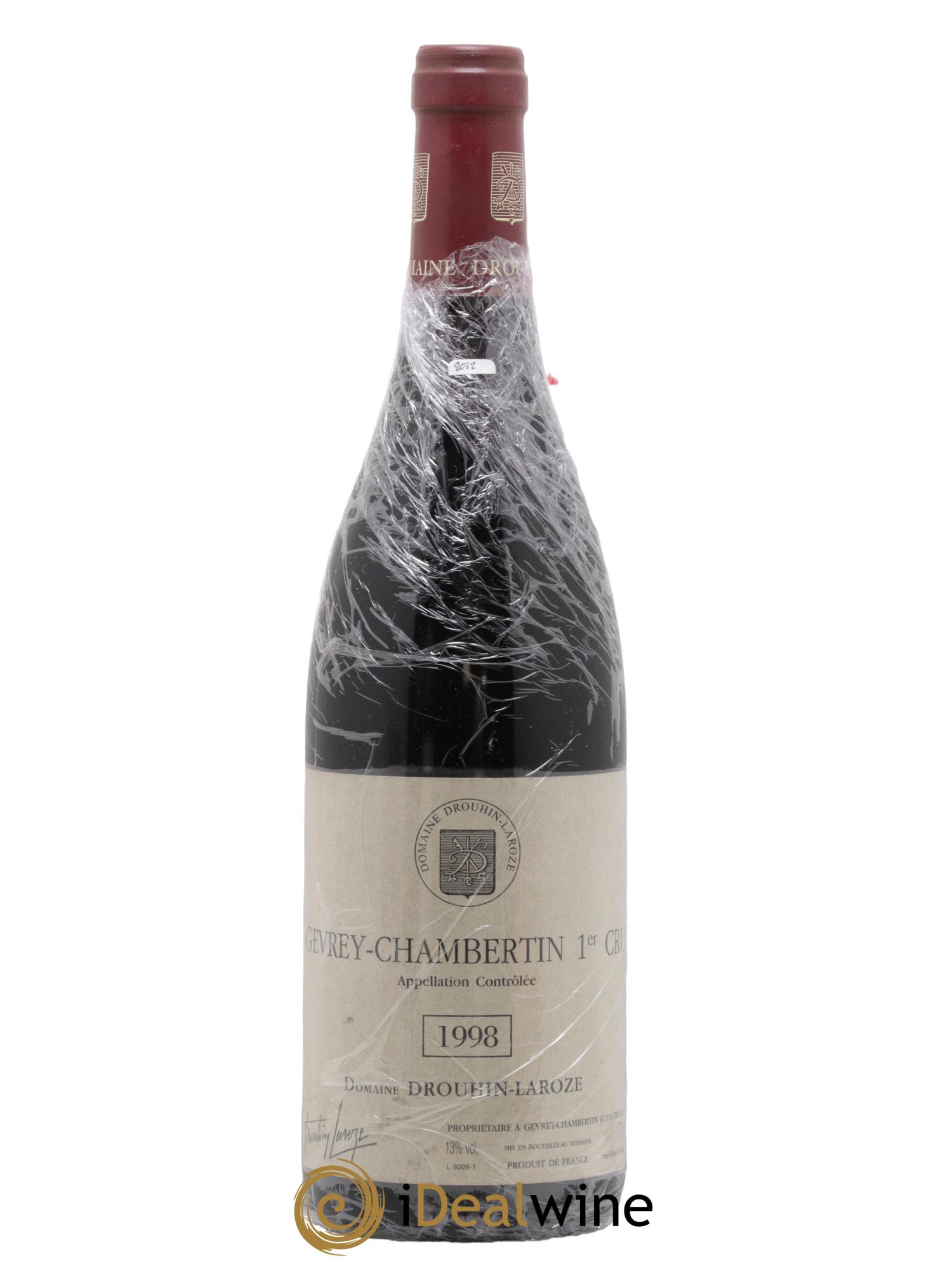 Gevrey-Chambertin 1er Cru Drouhin Laroze 1998 - Lot de 1 bouteille - 0