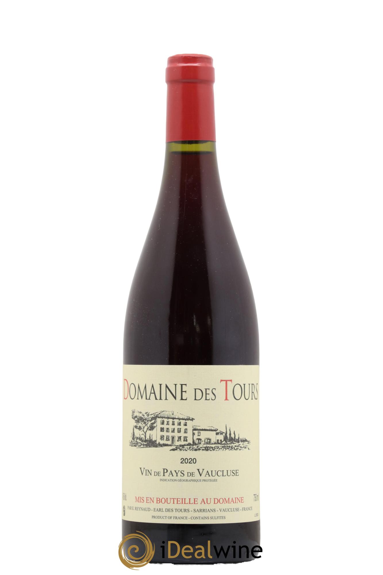 Vaucluse (Vin de Pays de Vaucluse) Domaine des Tours Emmanuel Reynaud 2020 - Lot de 1 bouteille - 0