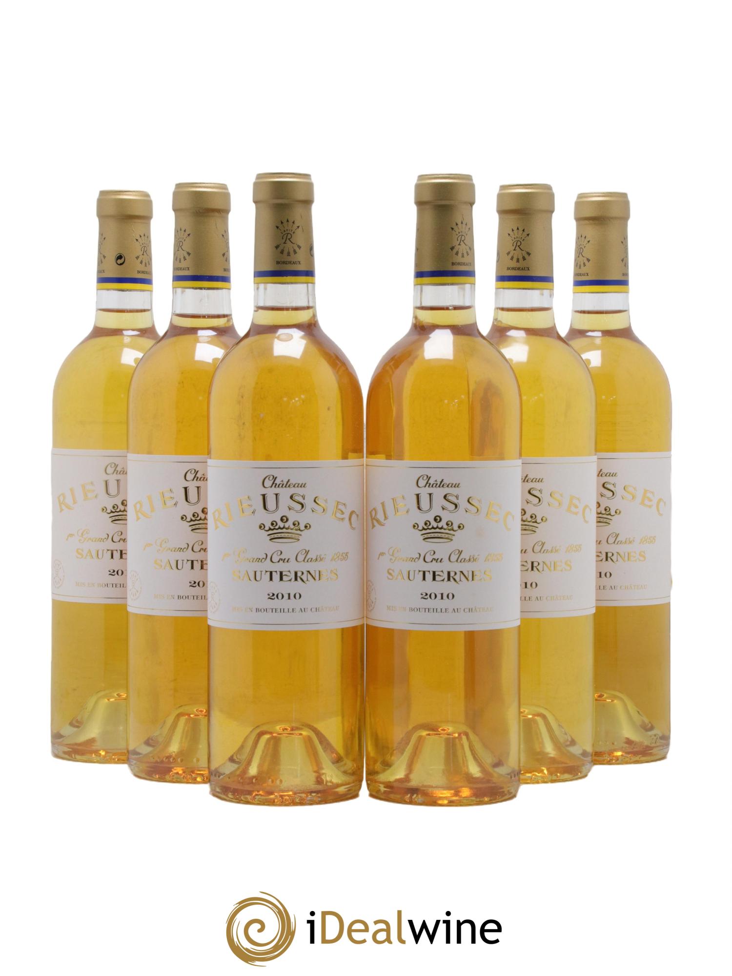 Château Rieussec 1er Grand Cru Classé 2010 - Lotto di 6 bottiglie - 0